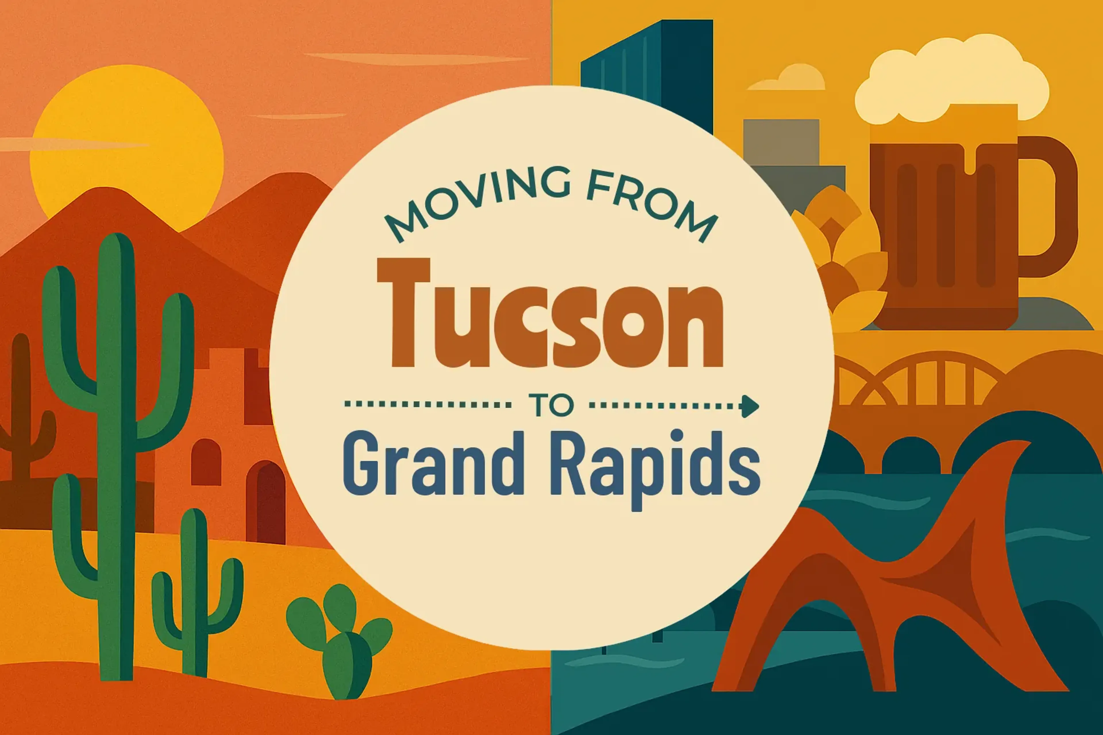 Side-by-side comparison of Tucson to Grand Rapids moving companies