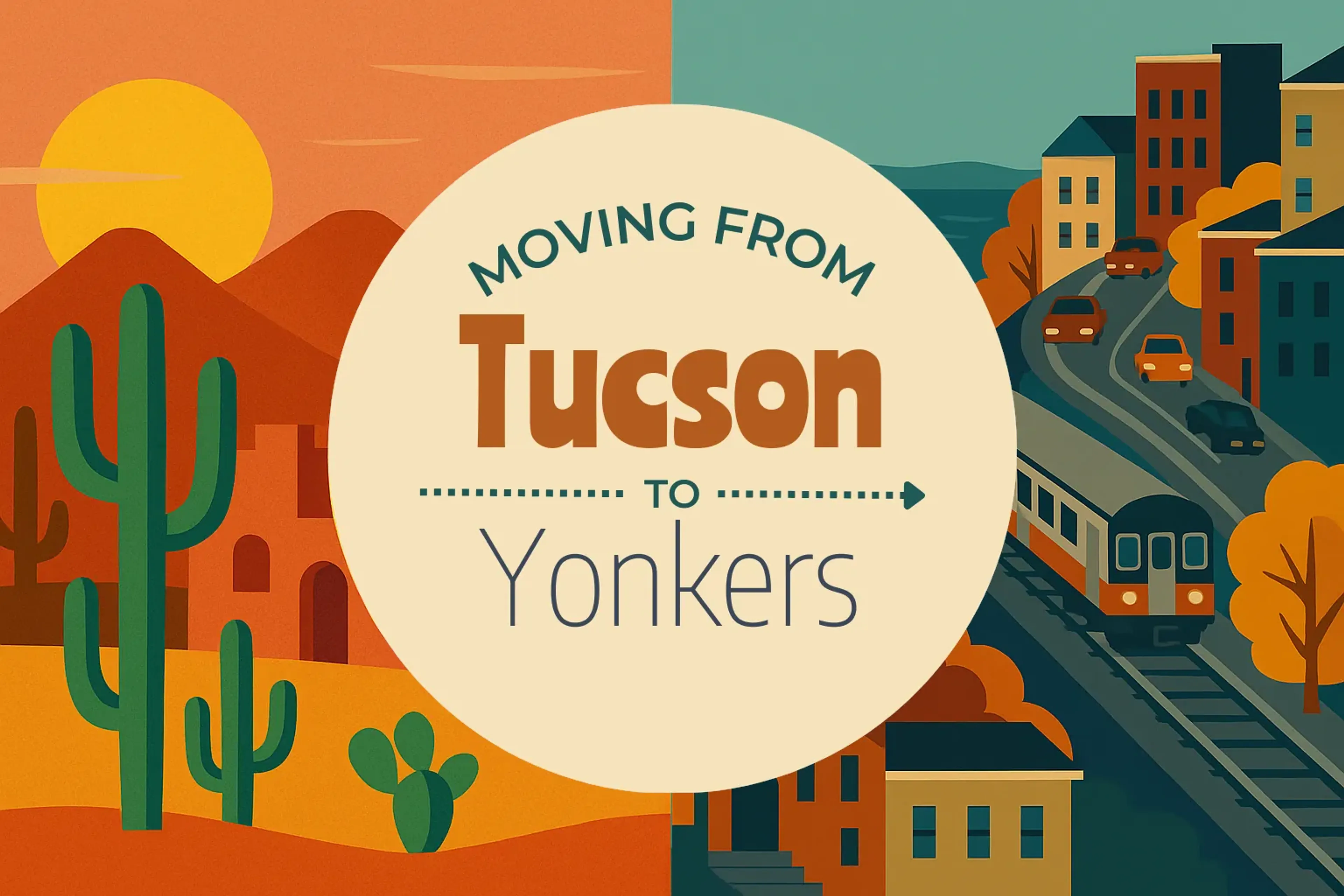 Side-by-side comparison of Tucson to Yonkers moving companies