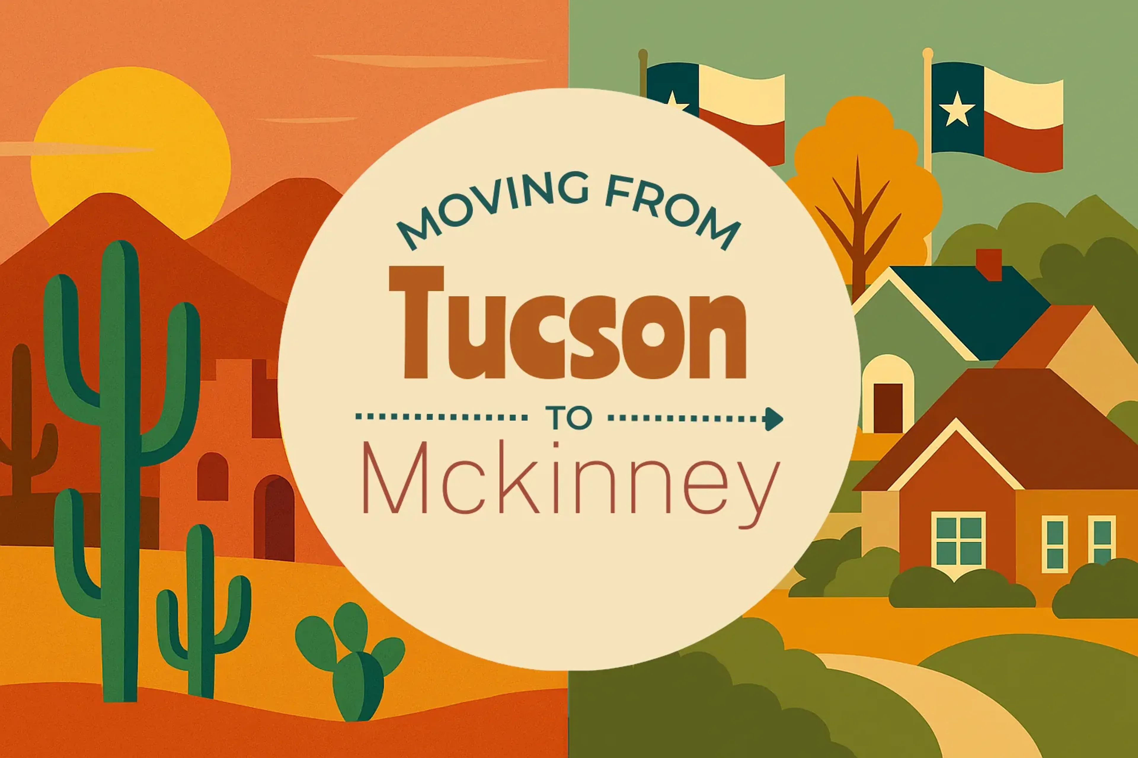 Side-by-side comparison of Tucson to Mckinney moving companies