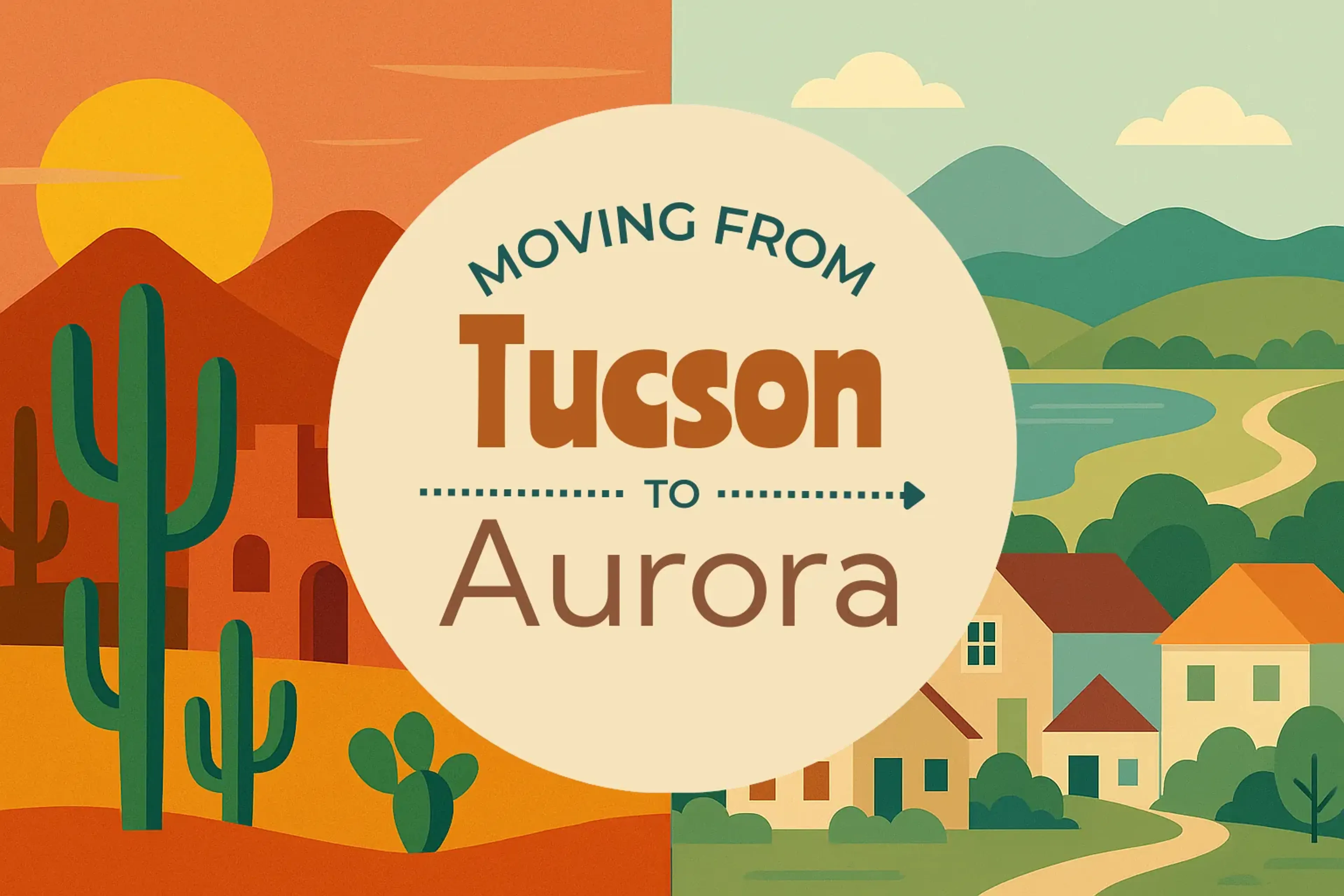 Side-by-side comparison of Tucson to Aurora moving companies