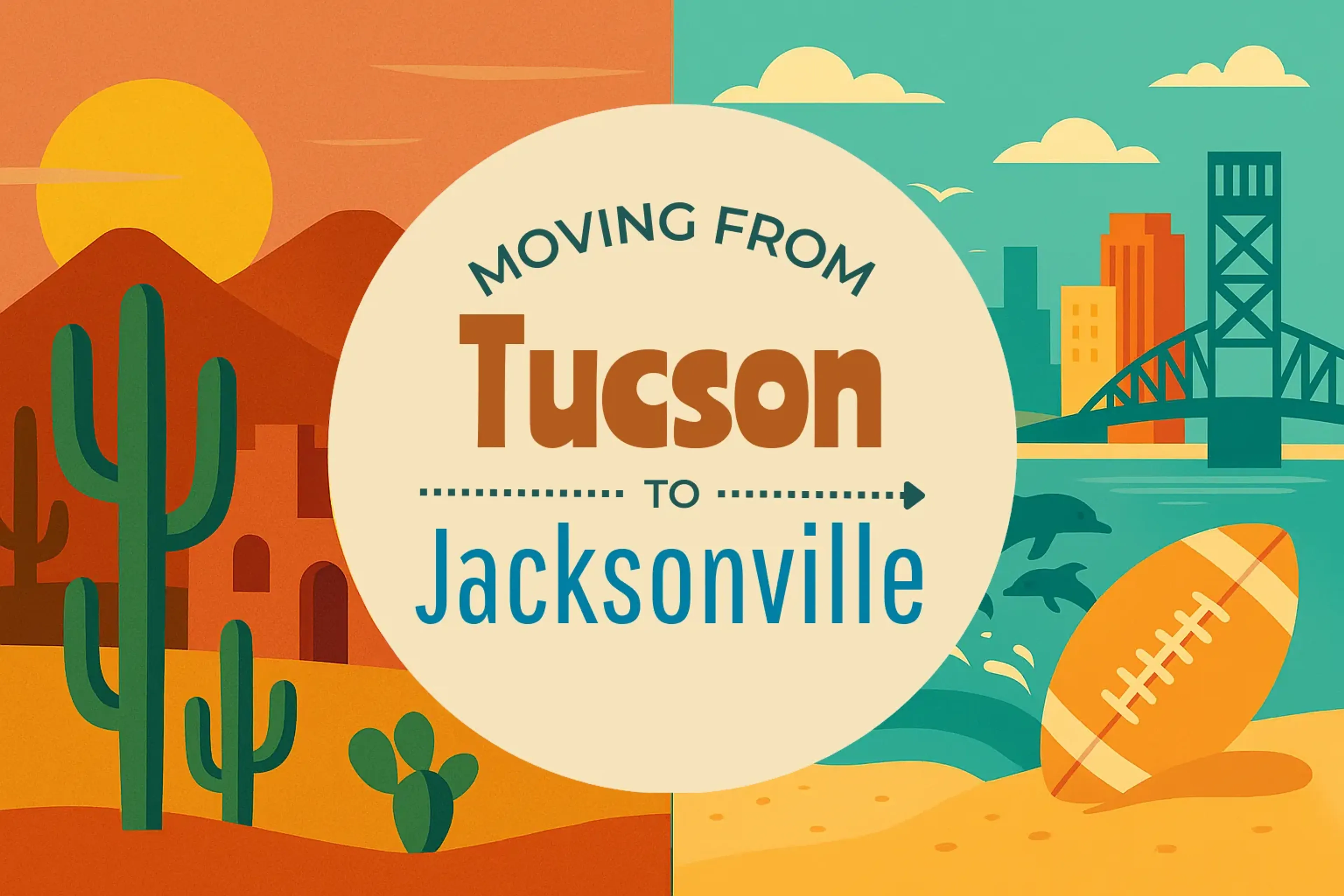 Side-by-side comparison of Tucson to Jacksonville moving companies