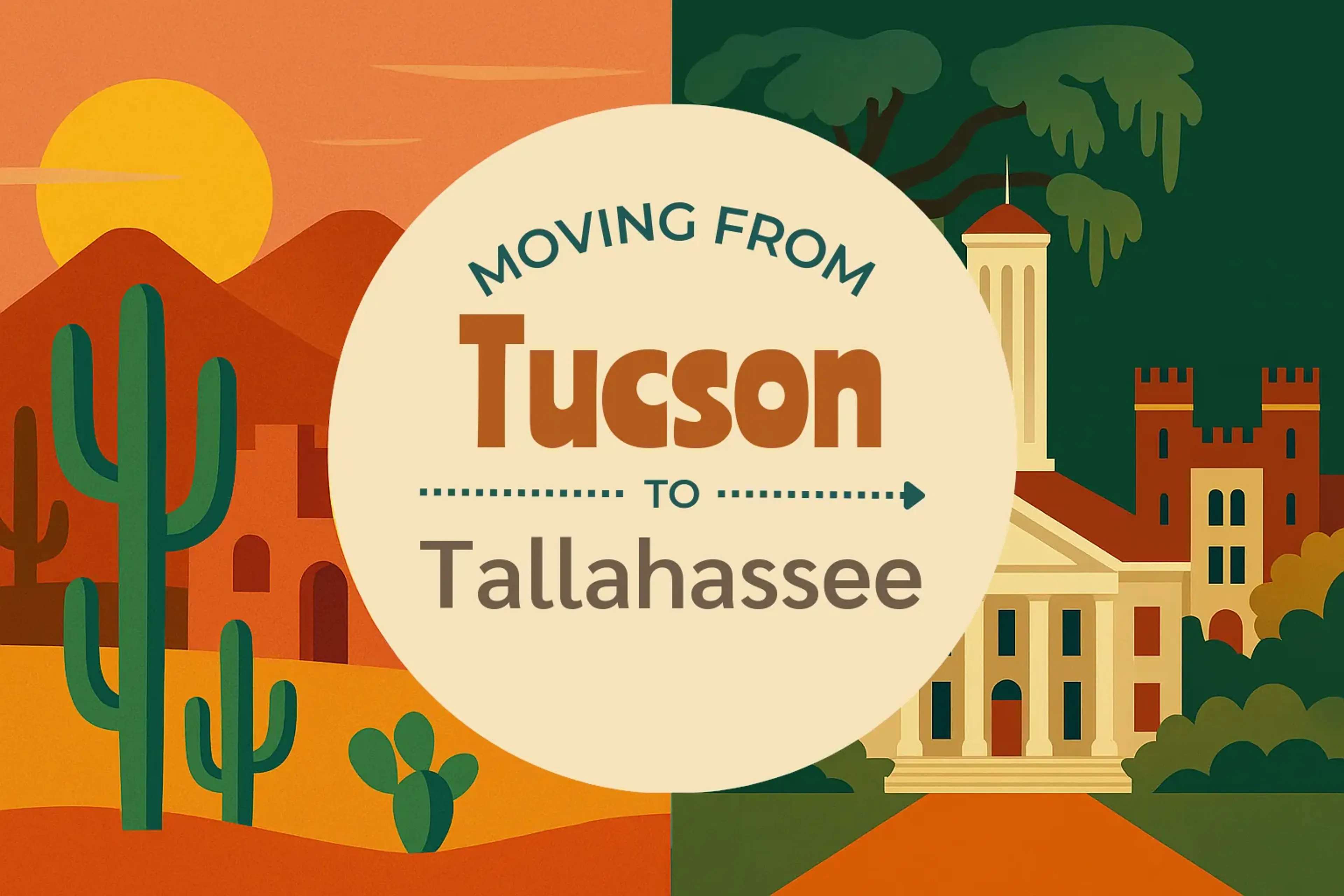 Side-by-side comparison of Tucson to Tallahassee moving companies