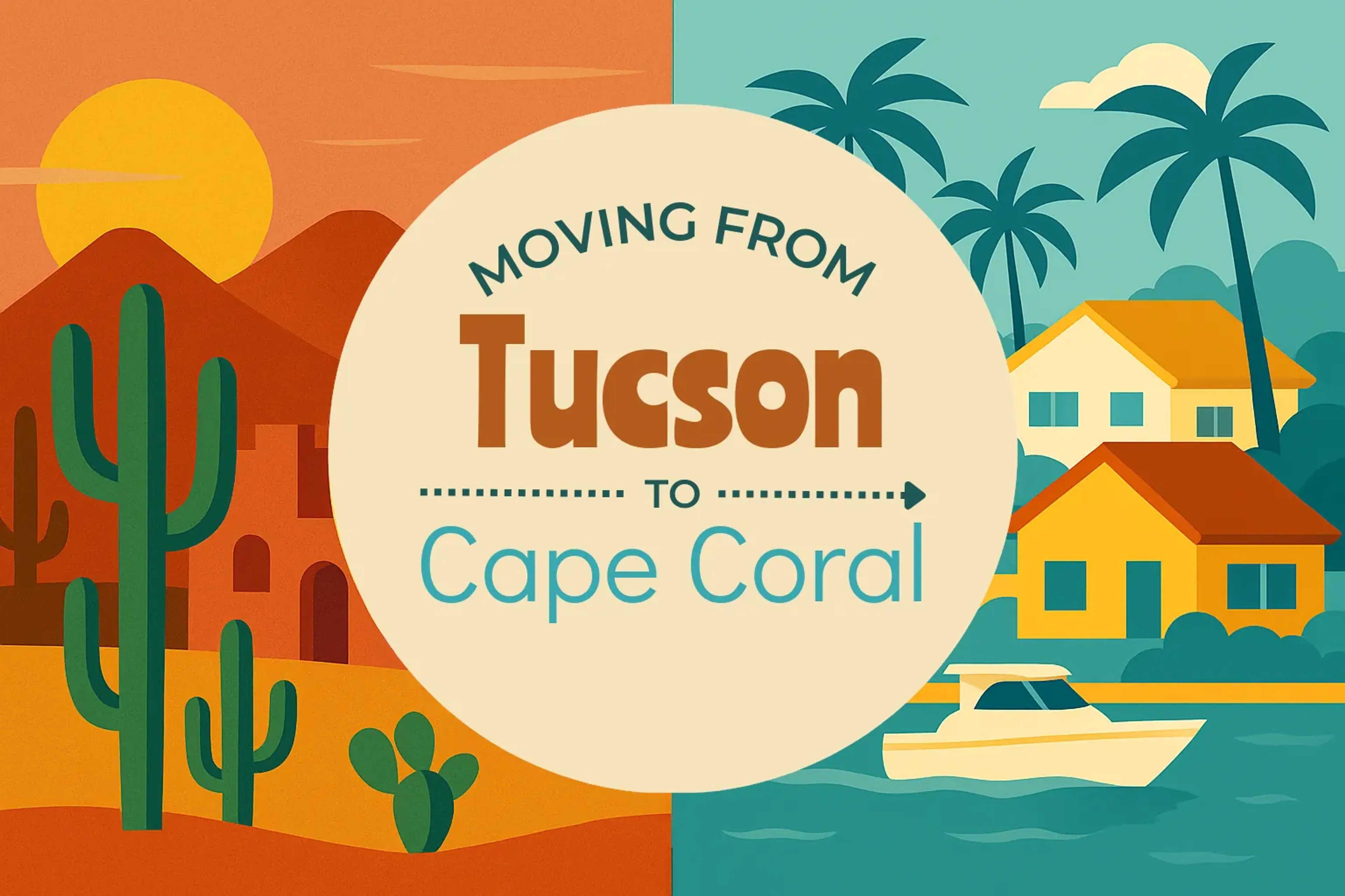 Side-by-side comparison of Tucson to Cape Coral moving companies