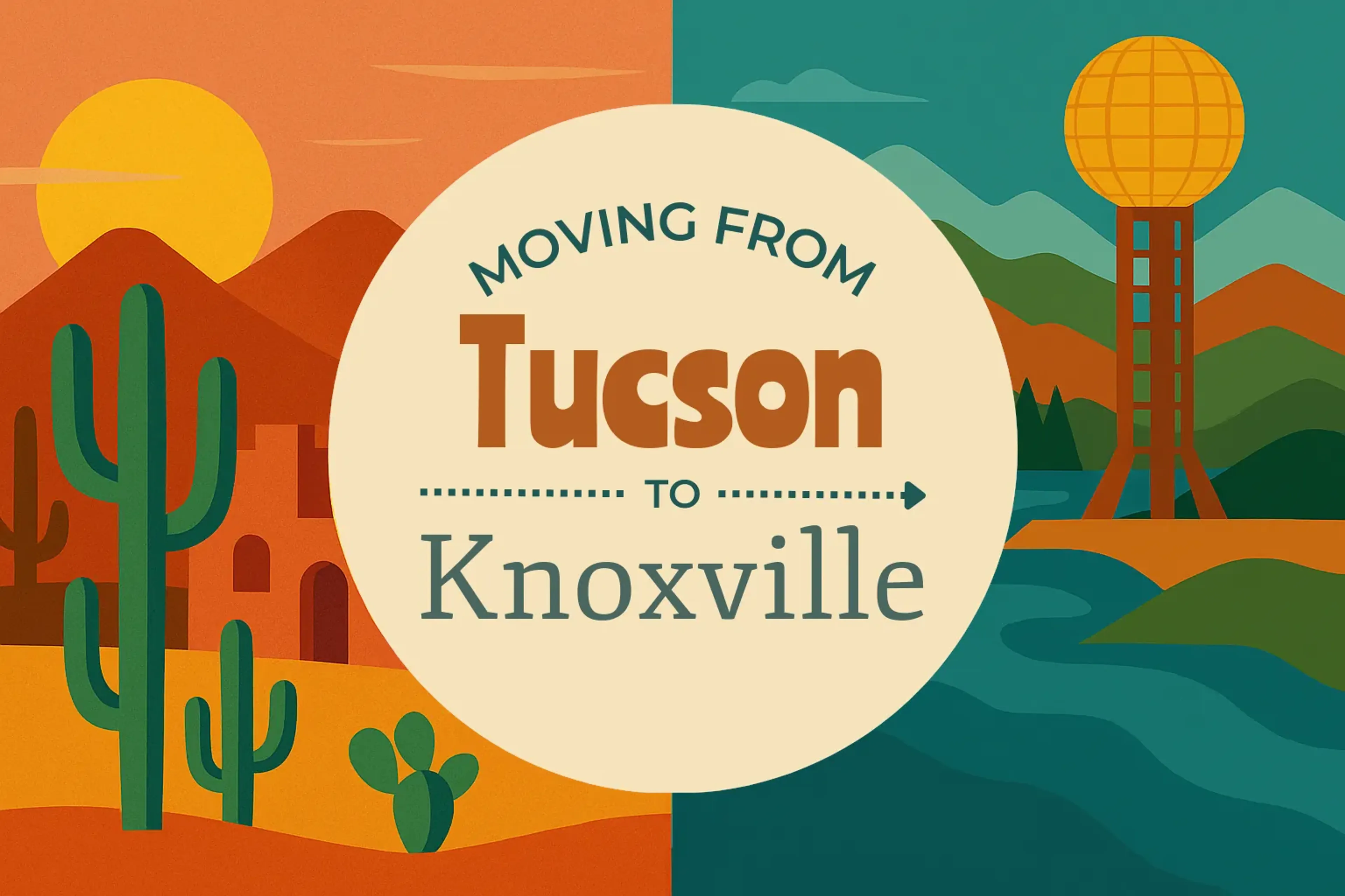 Side-by-side comparison of Tucson to Knoxville moving companies
