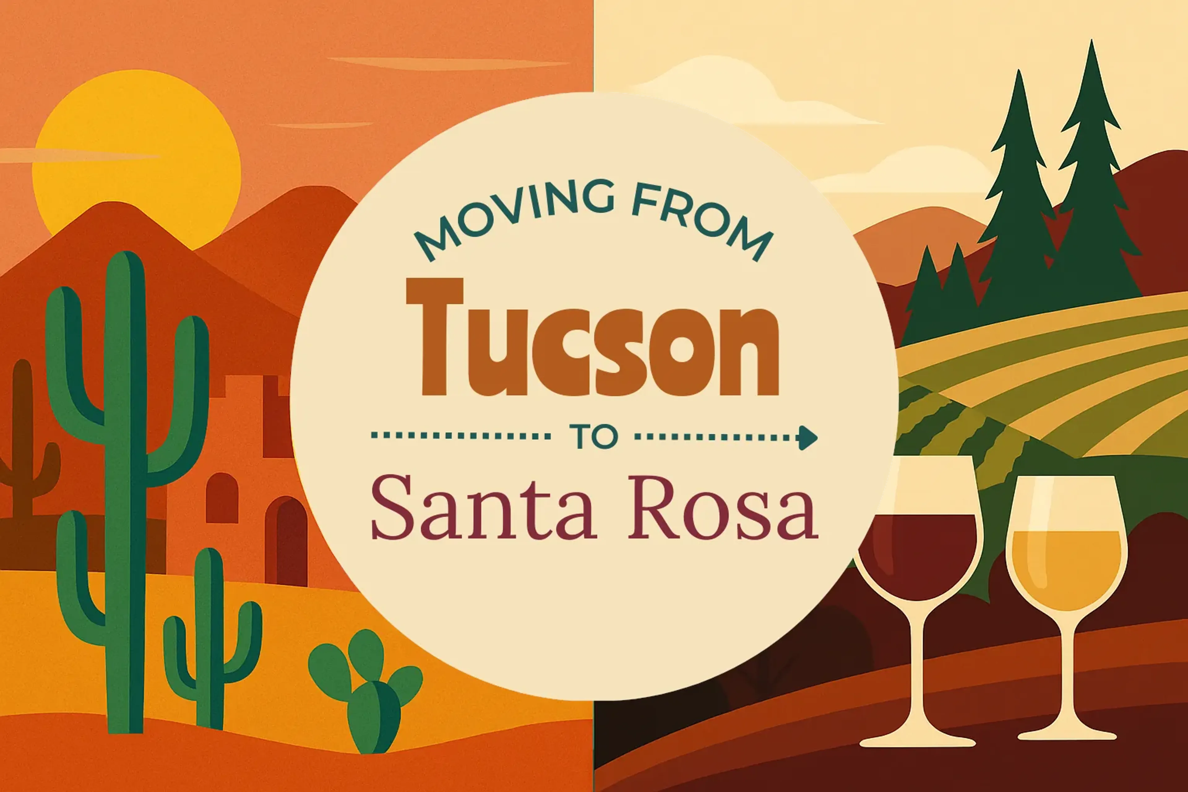 Side-by-side comparison of Tucson to Santa Rosa moving companies