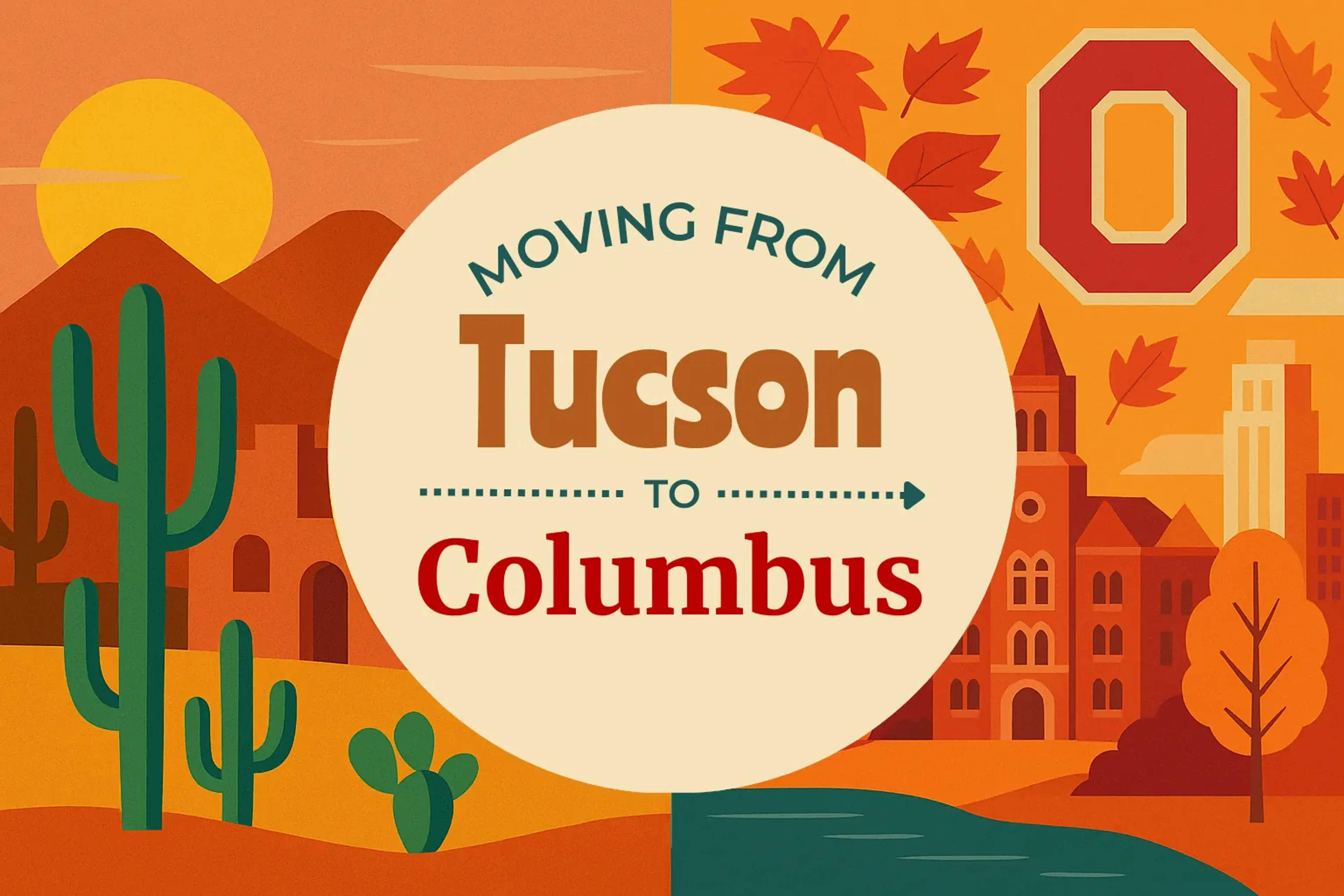 Side-by-side comparison of Tucson to Columbus moving companies