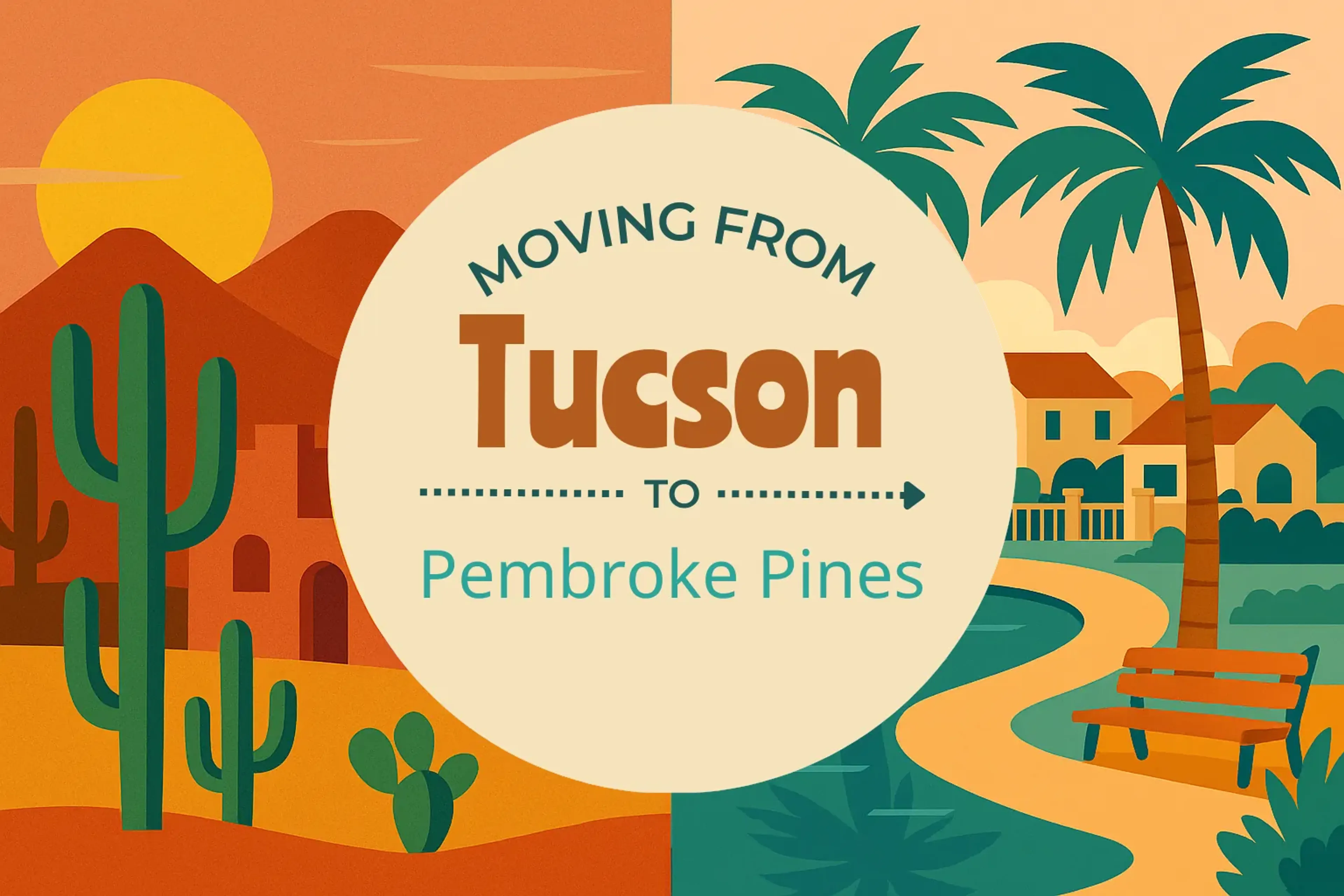 Side-by-side comparison of Tucson to Pembroke Pines moving companies