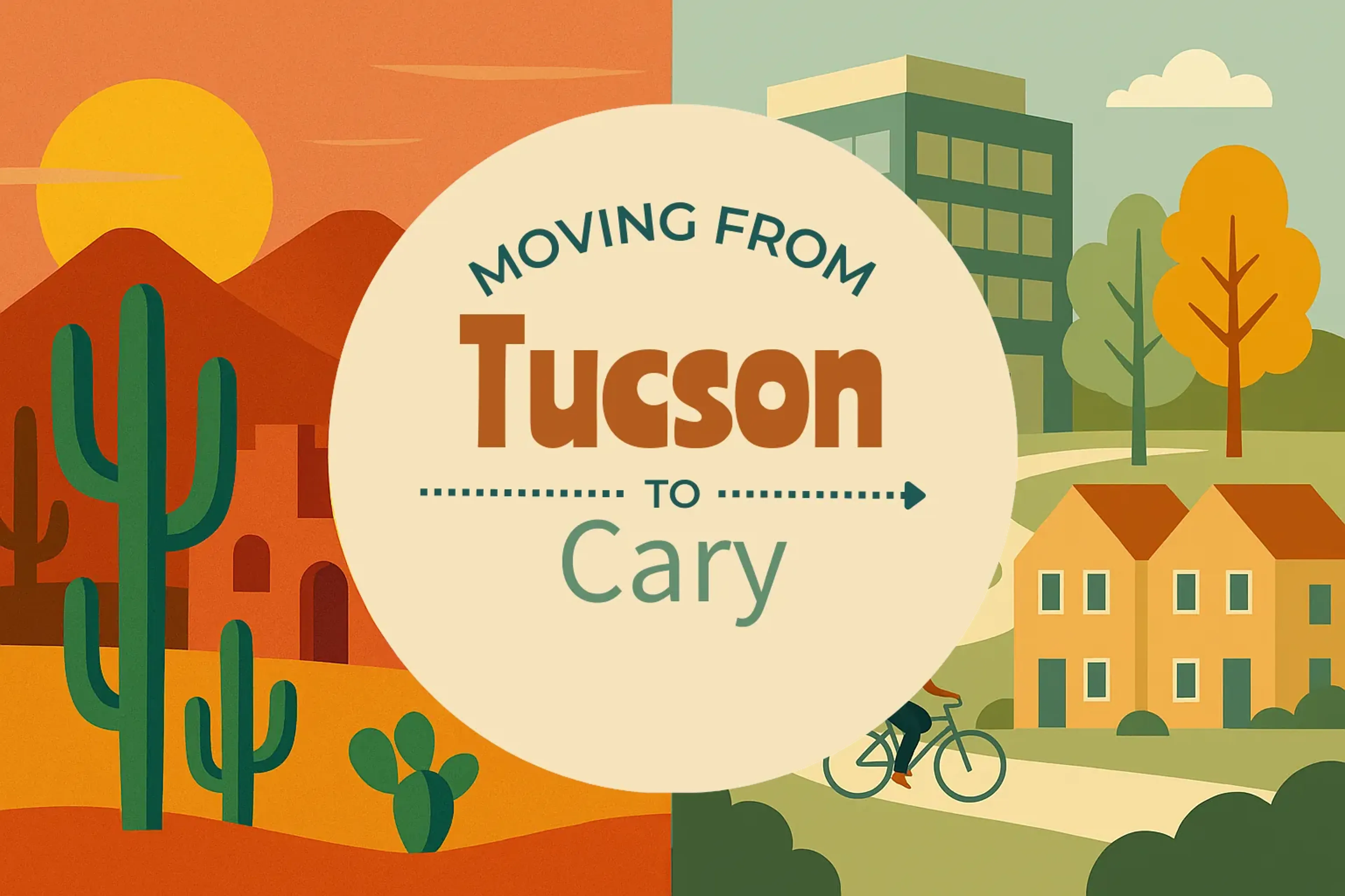 Side-by-side comparison of Tucson to Cary moving companies