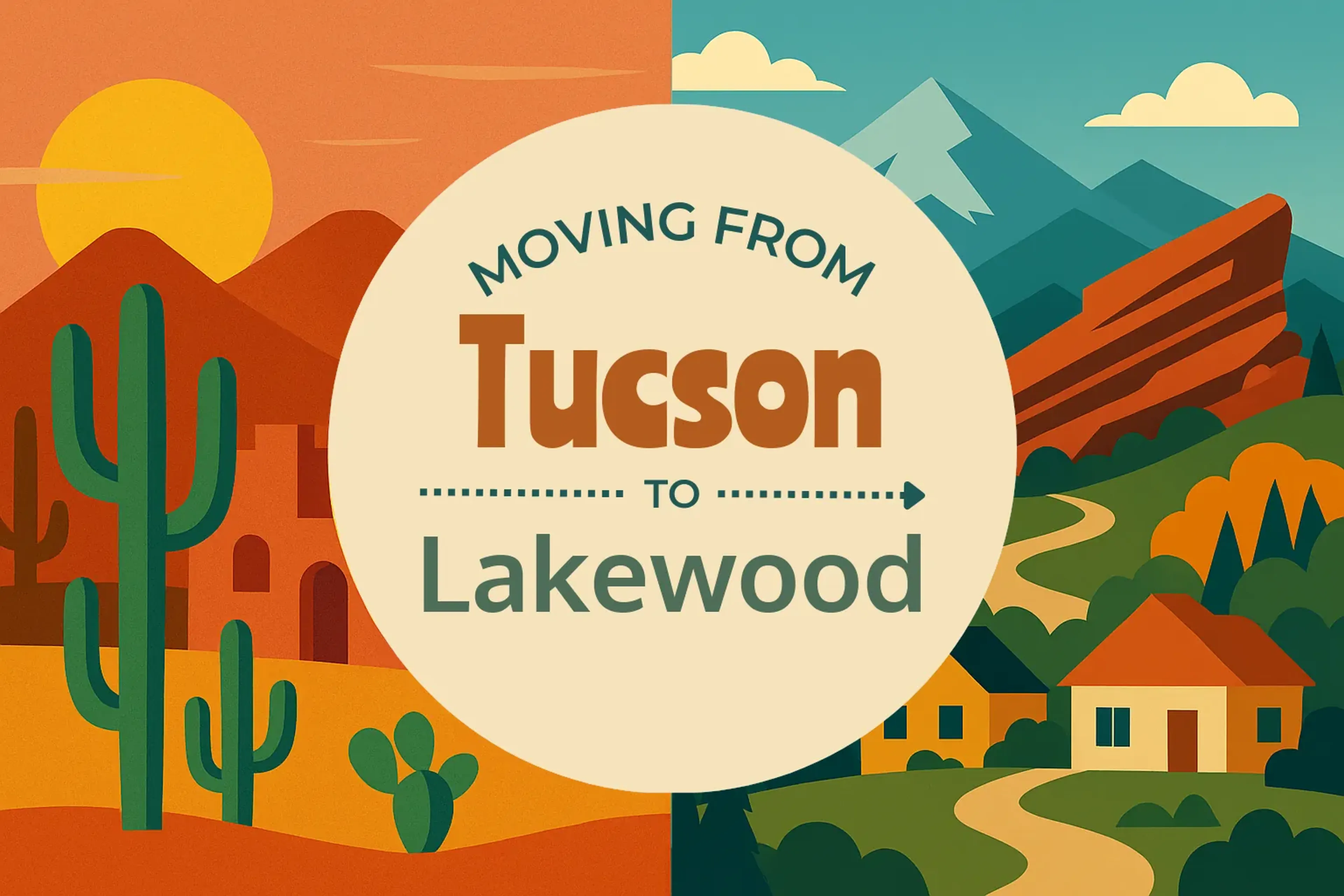 Side-by-side comparison of Tucson to Lakewood moving companies