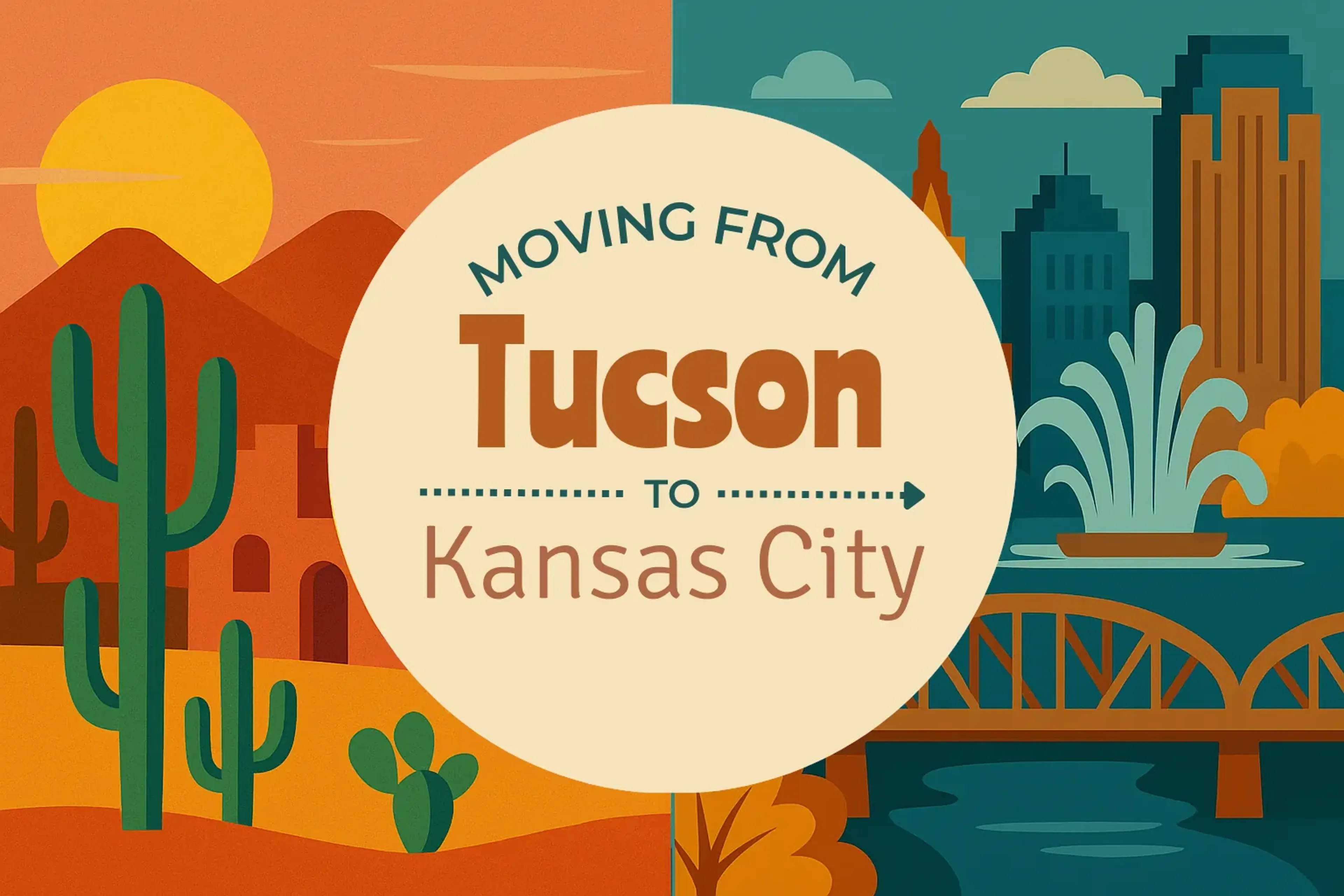 Side-by-side comparison of Tucson to Kansas City moving companies