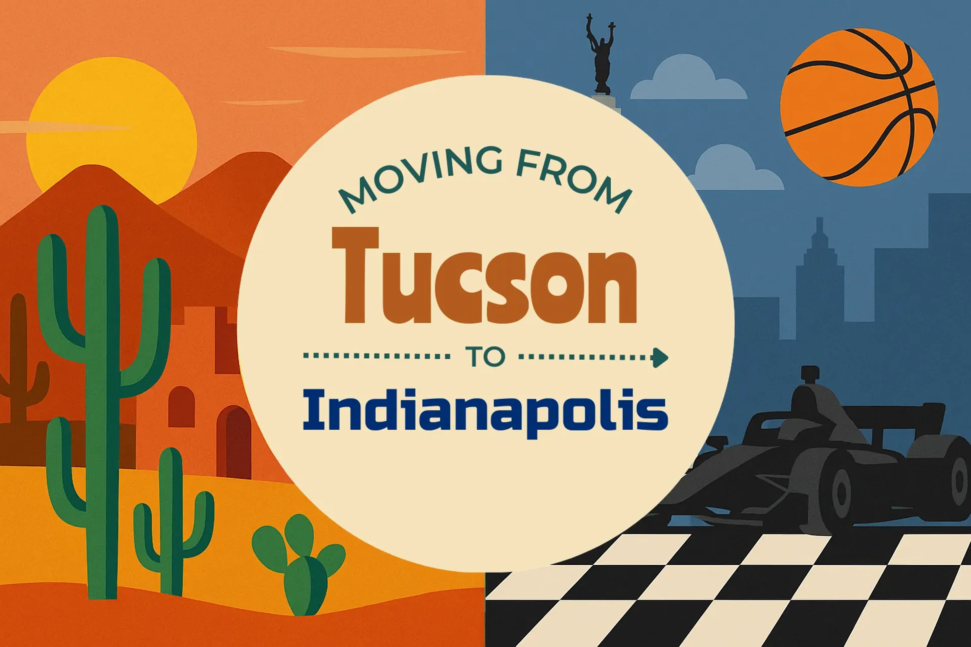 Side-by-side comparison of Tucson to Indianapolis moving companies