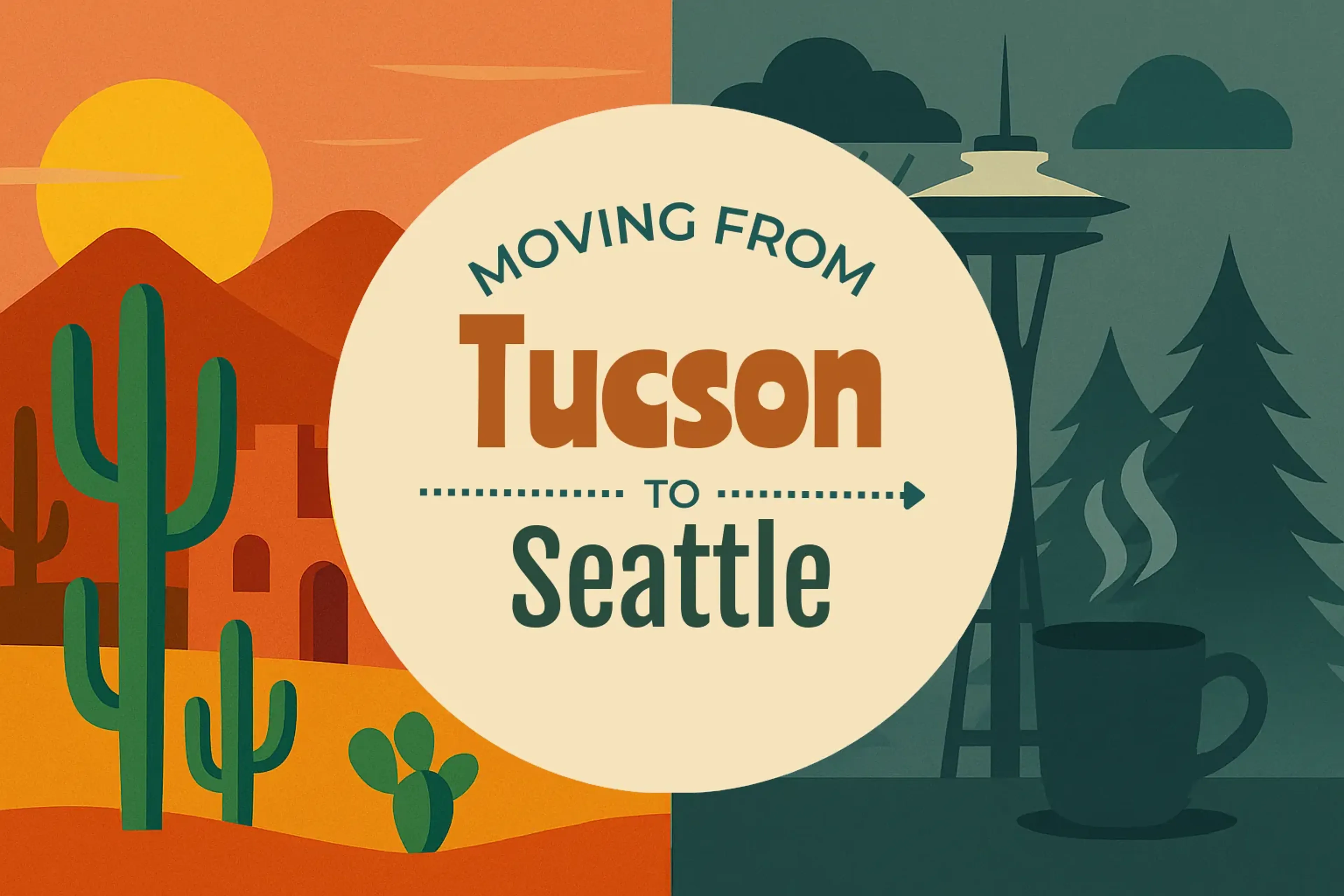 Side-by-side comparison of Tucson to Seattle moving companies