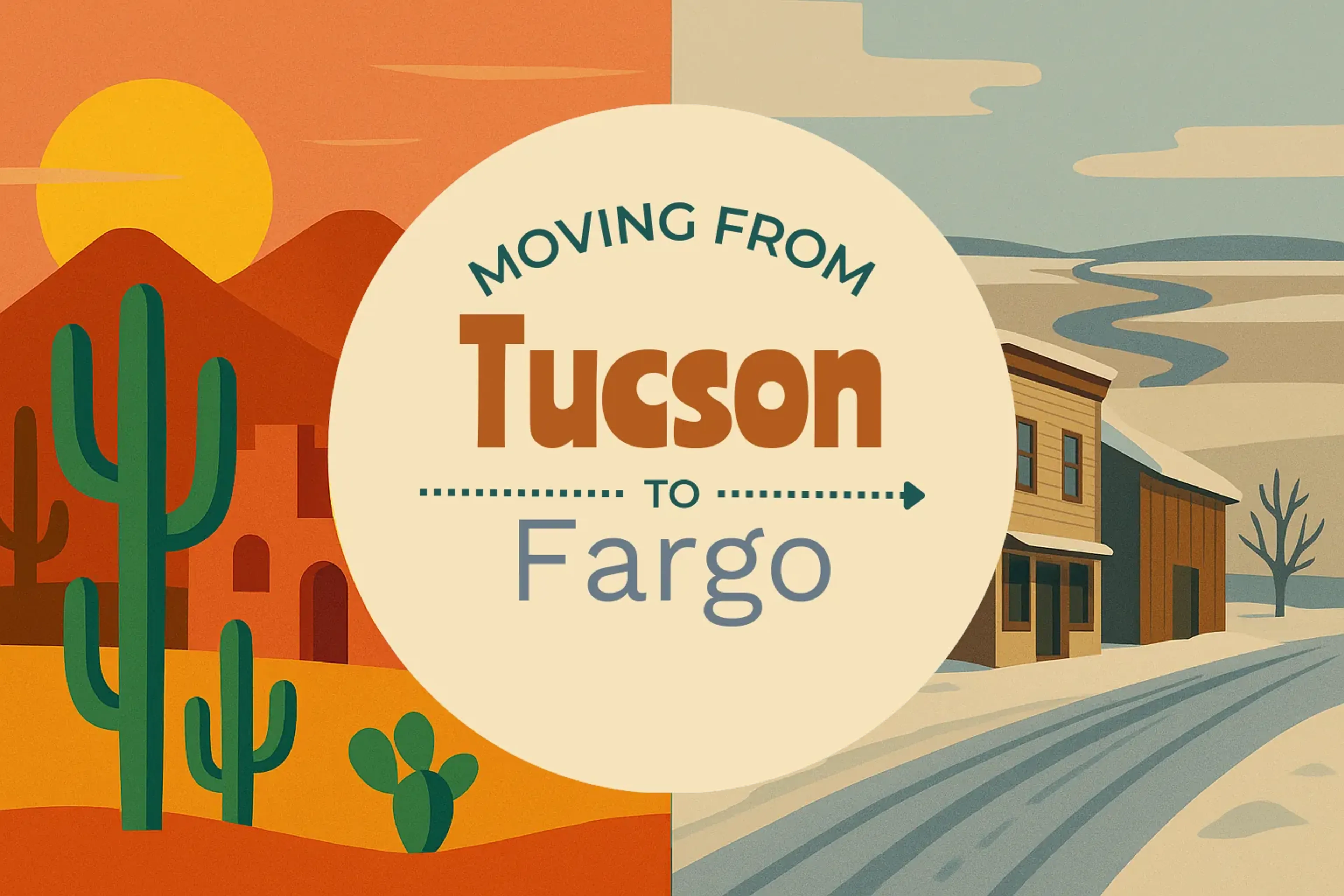 Side-by-side comparison of Tucson to Fargo moving companies