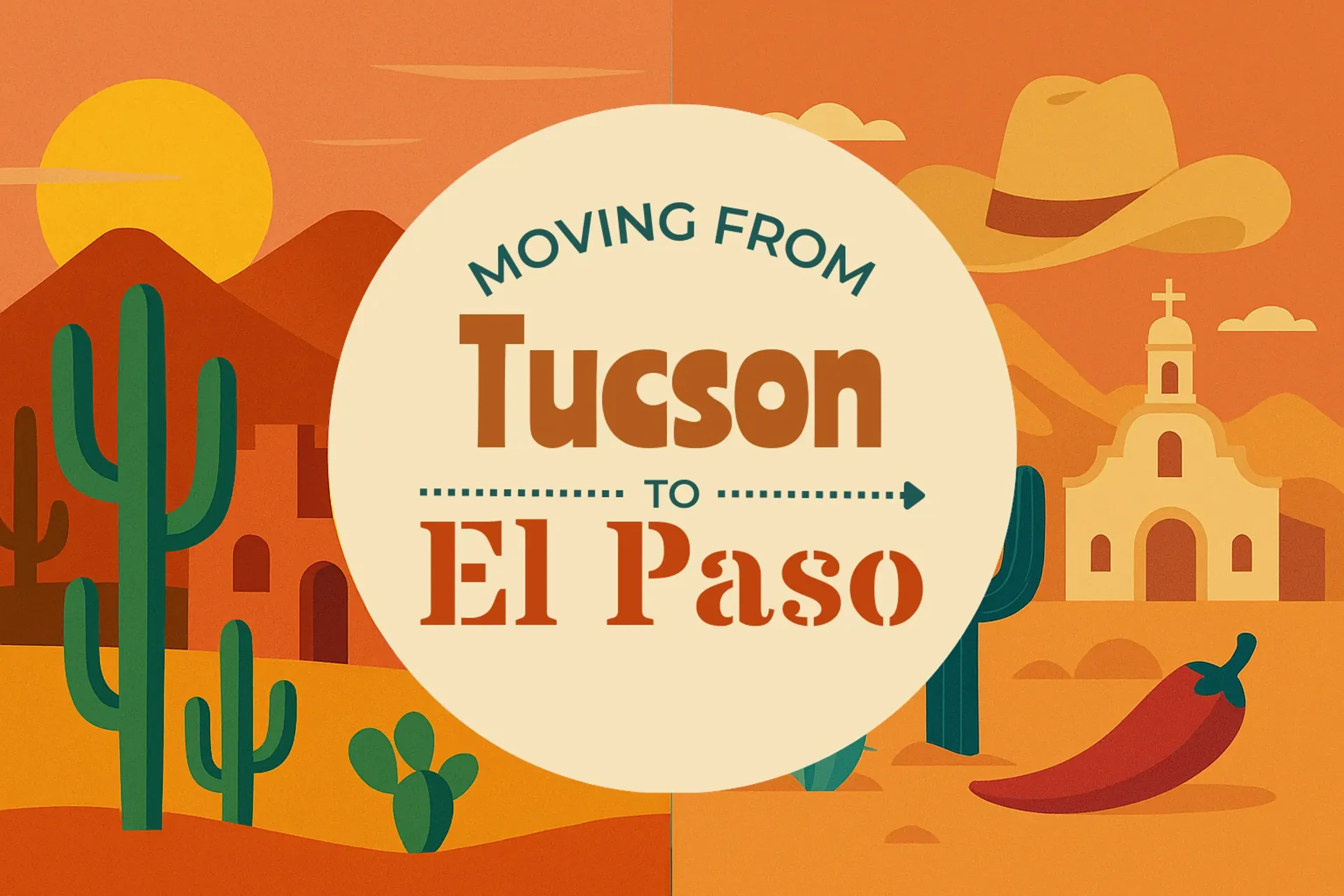 Side-by-side comparison of Tucson to El Paso moving companies
