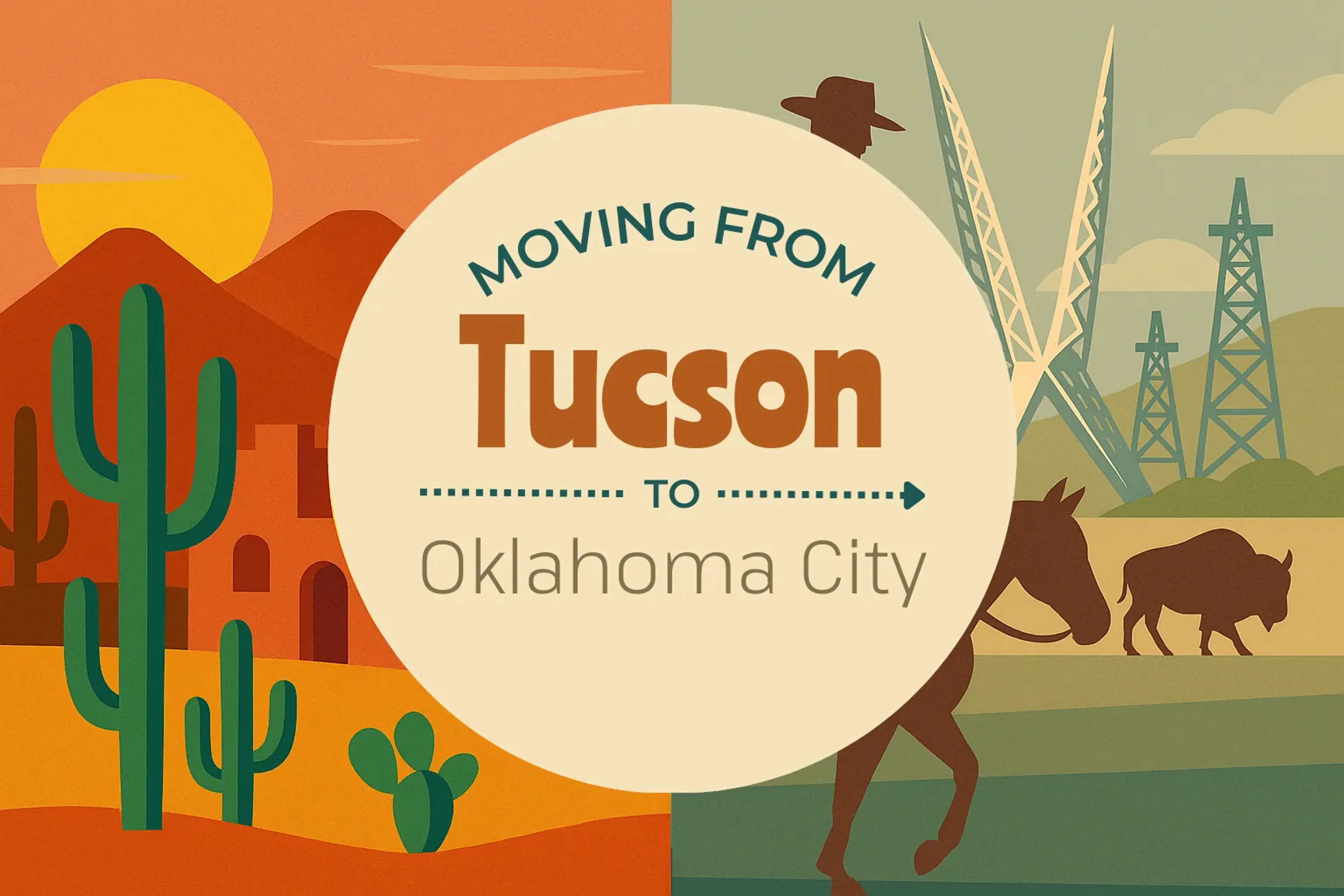 Side-by-side comparison of Tucson to Oklahoma City moving companies