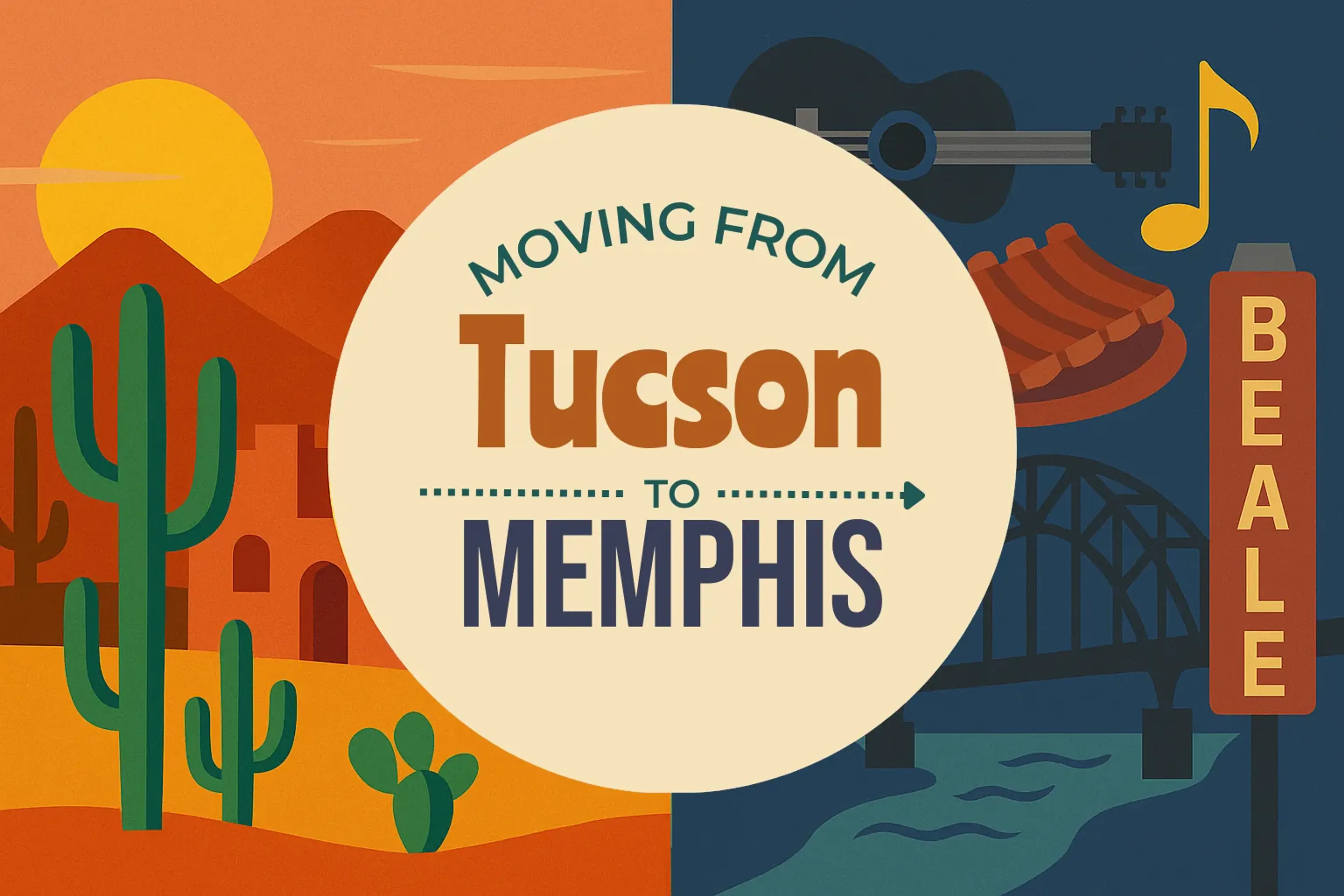 Side-by-side comparison of Tucson to Memphis moving companies
