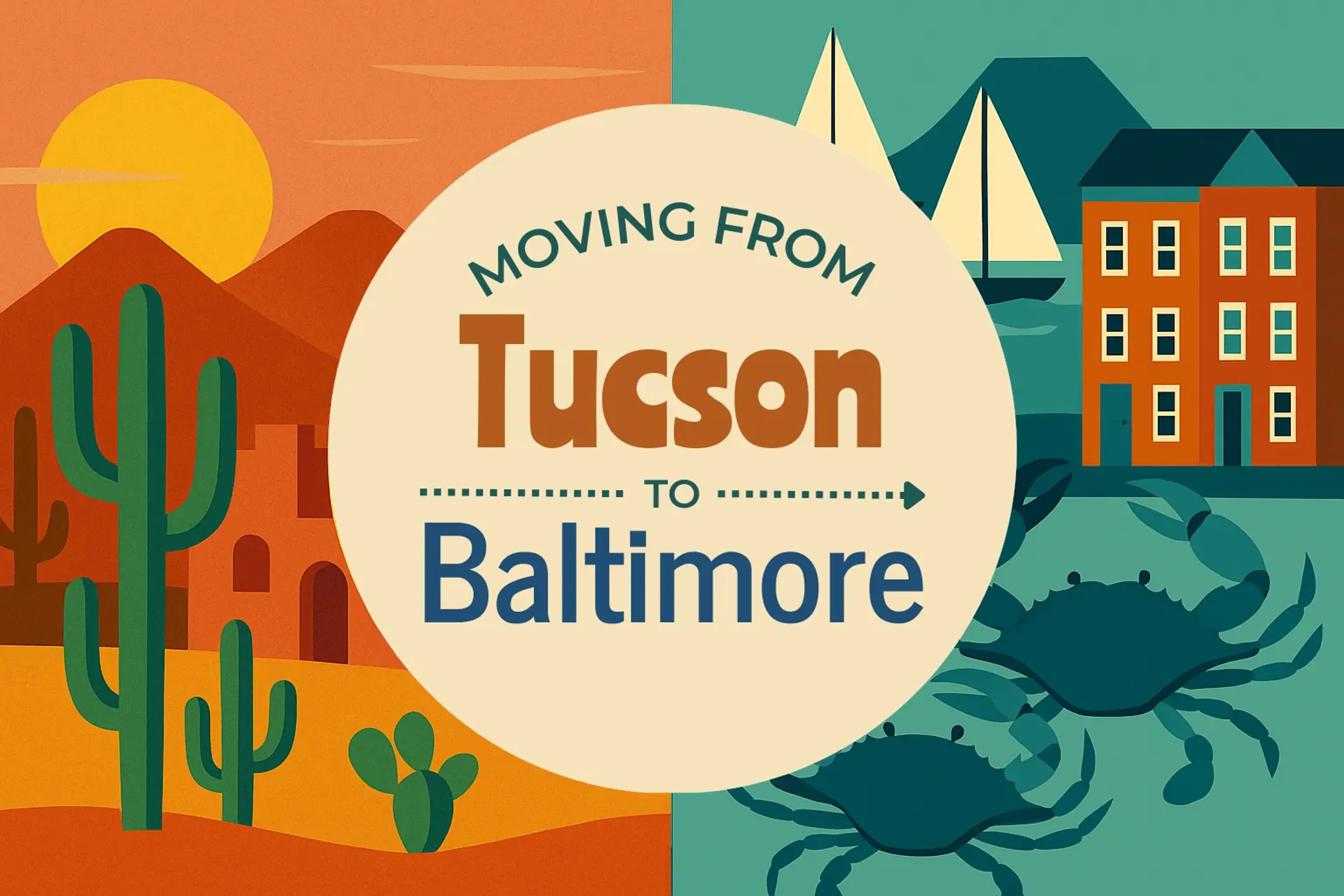 Side-by-side comparison of Tucson to Baltimore moving companies