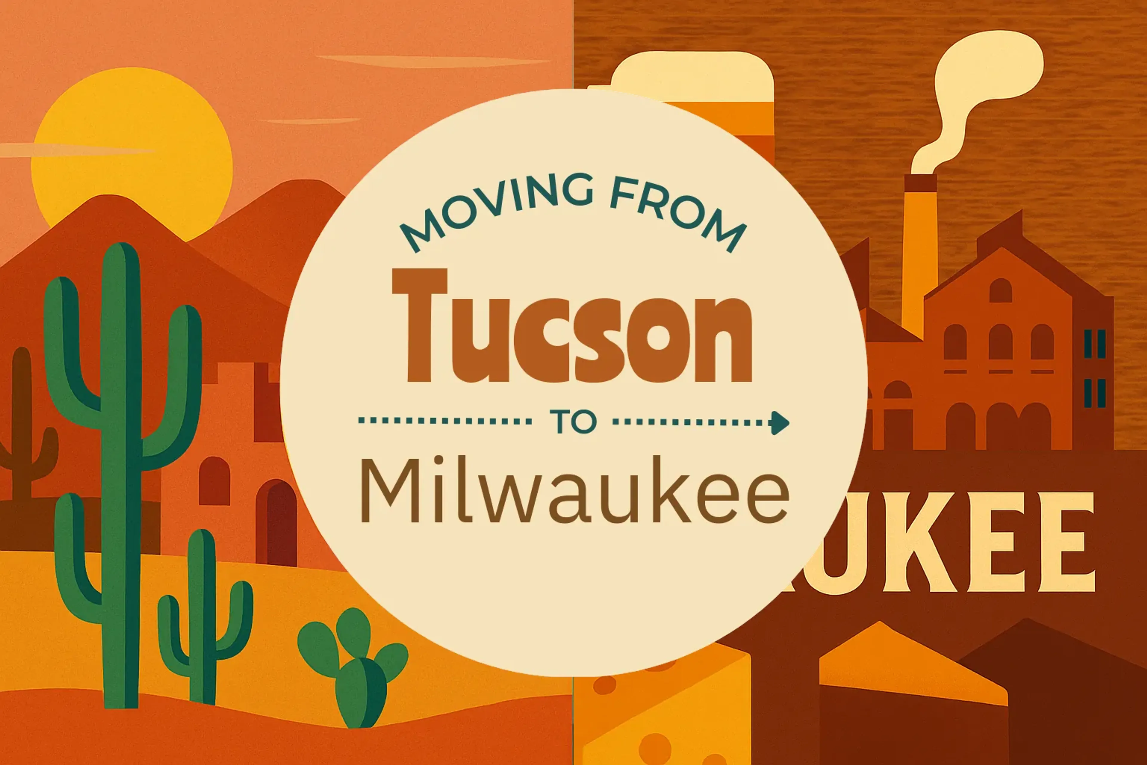 Side-by-side comparison of Tucson to Milwaukee moving companies