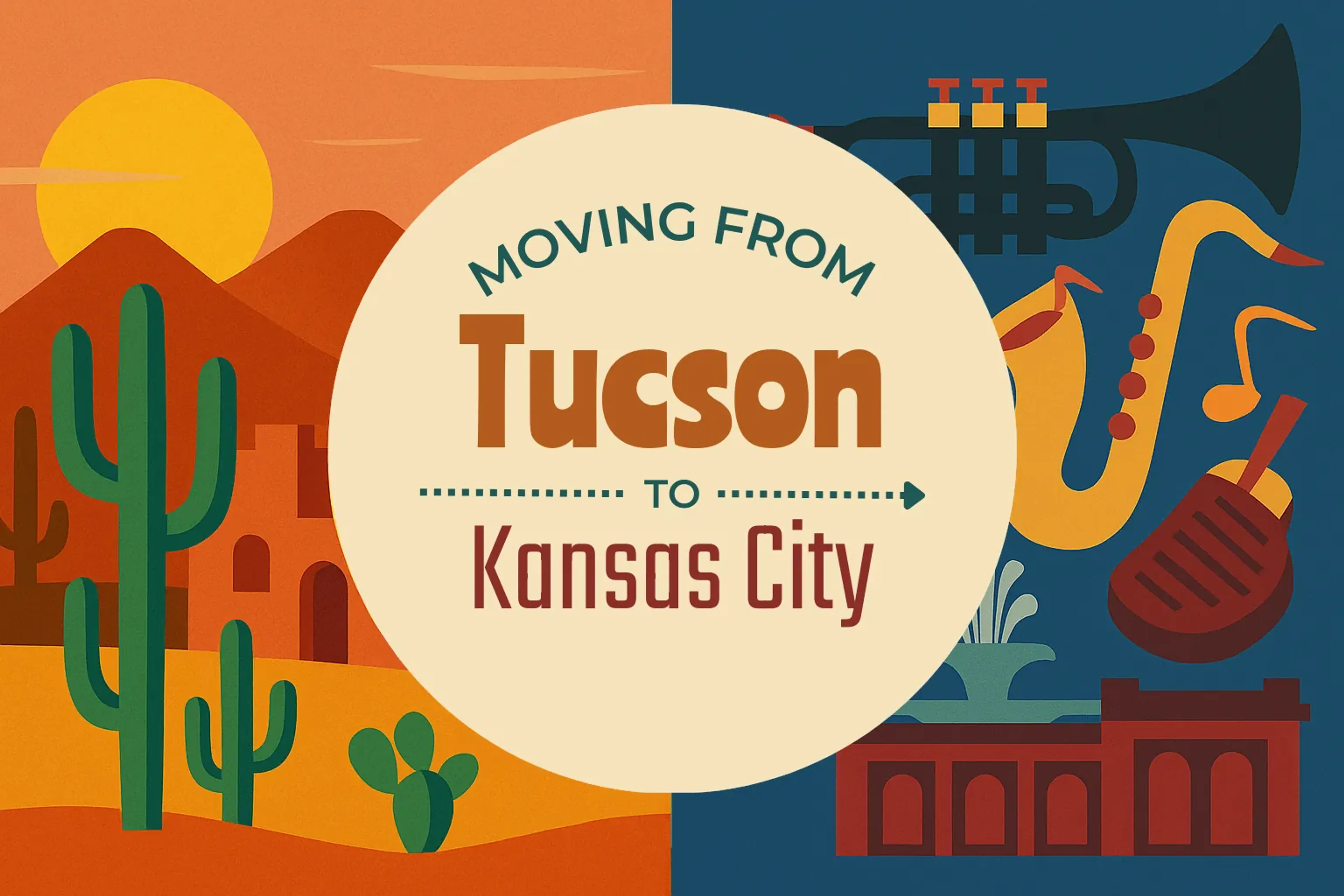Side-by-side comparison of Tucson to Kansas City moving companies