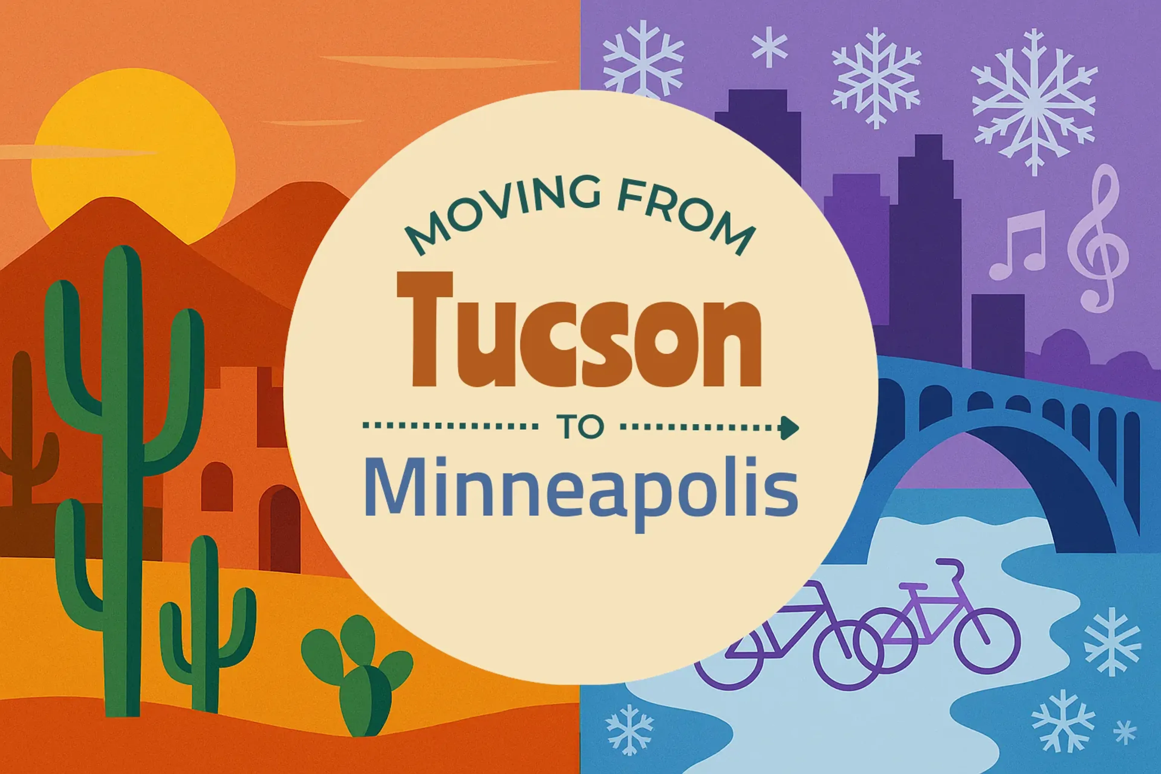 Side-by-side comparison of Tucson to Minneapolis moving companies