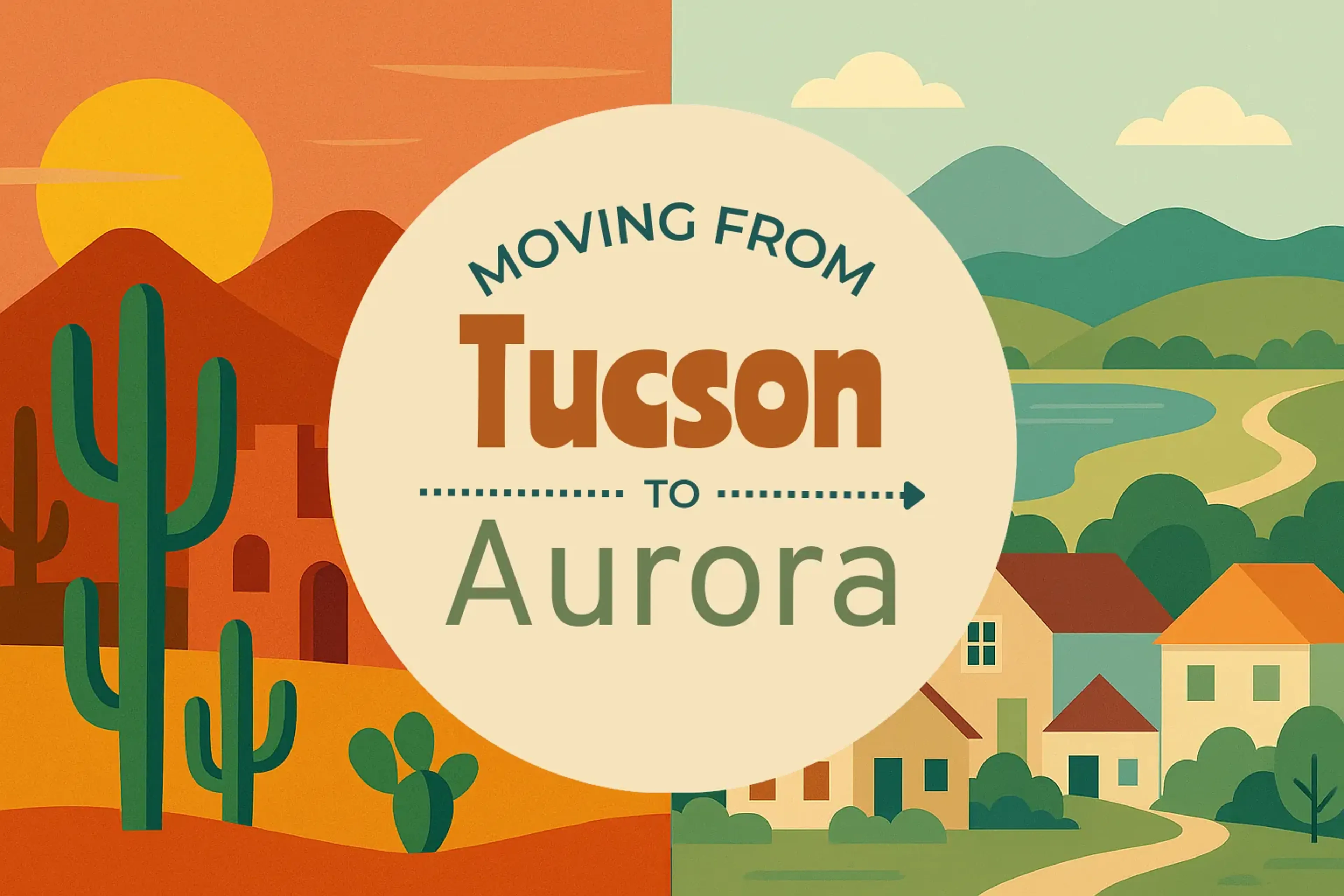 Side-by-side comparison of Tucson to Aurora moving companies