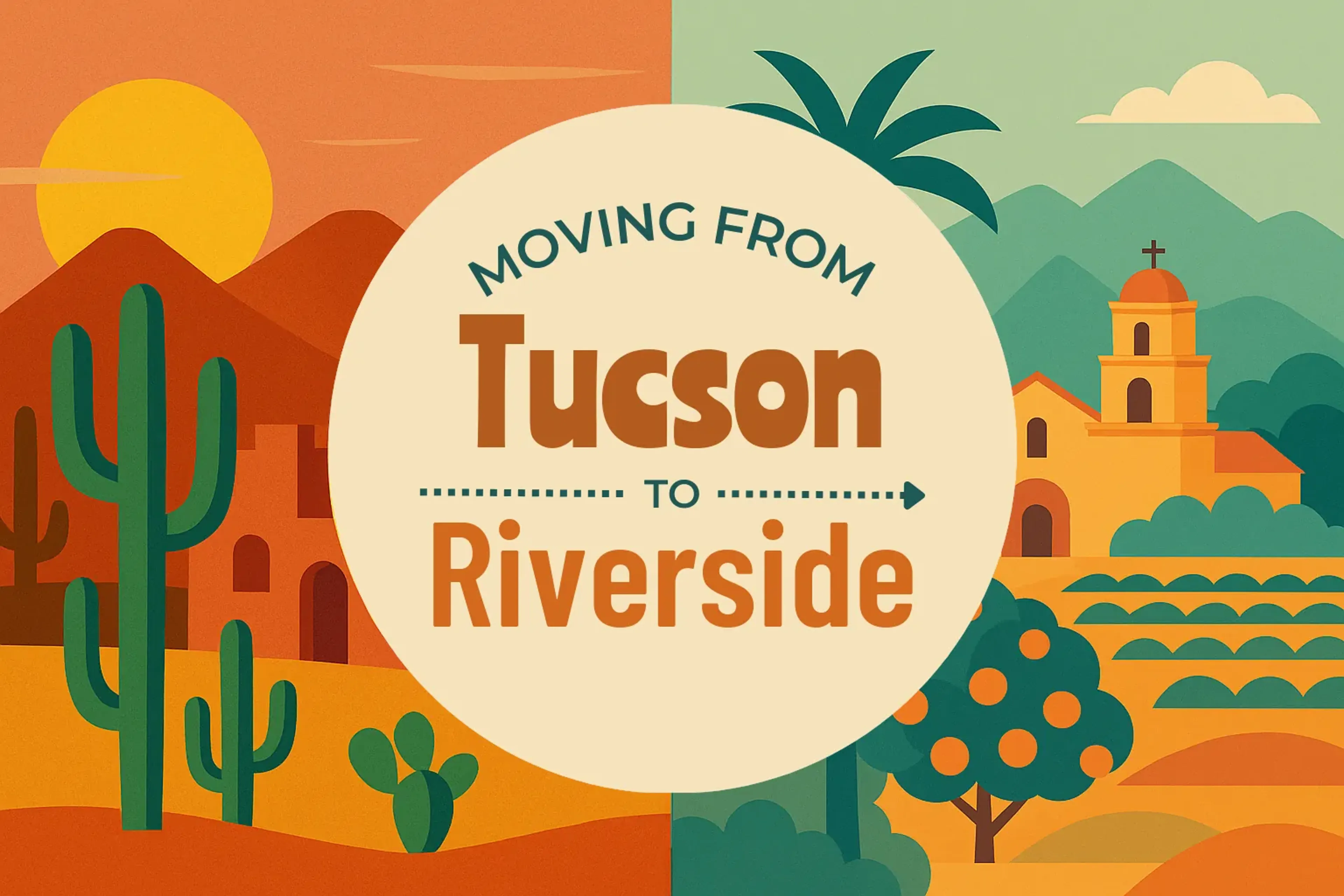Side-by-side comparison of Tucson to Riverside moving companies