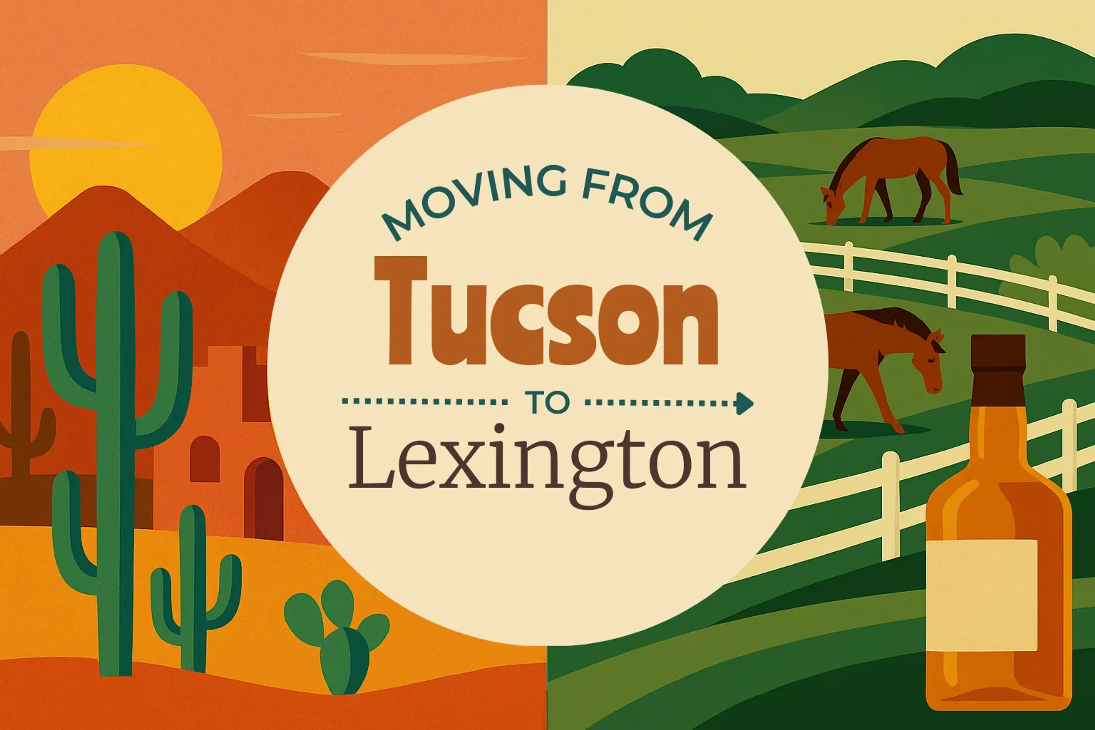 Side-by-side comparison of Tucson to Lexington moving companies