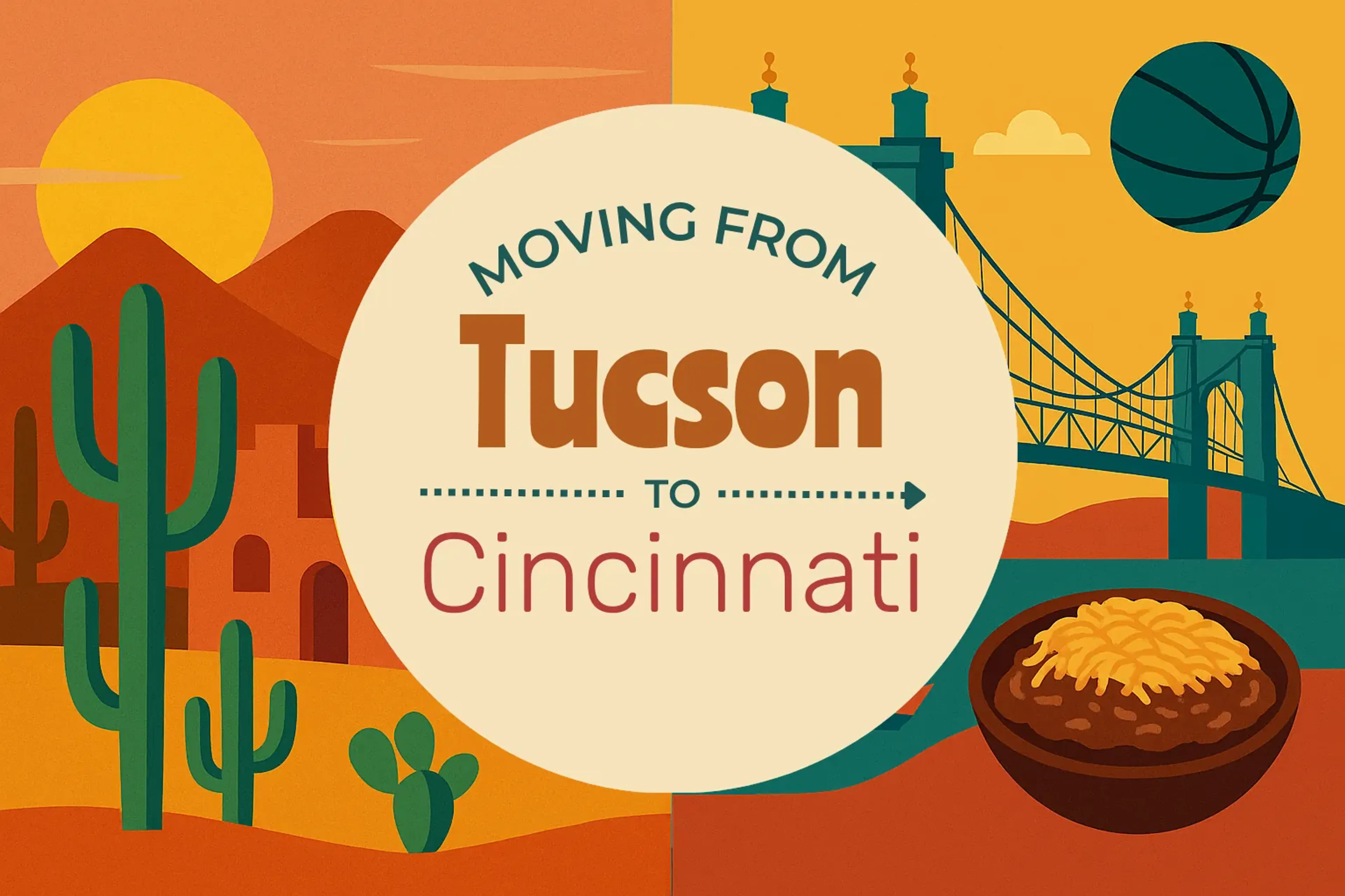 Side-by-side comparison of Tucson to Cincinnati moving companies