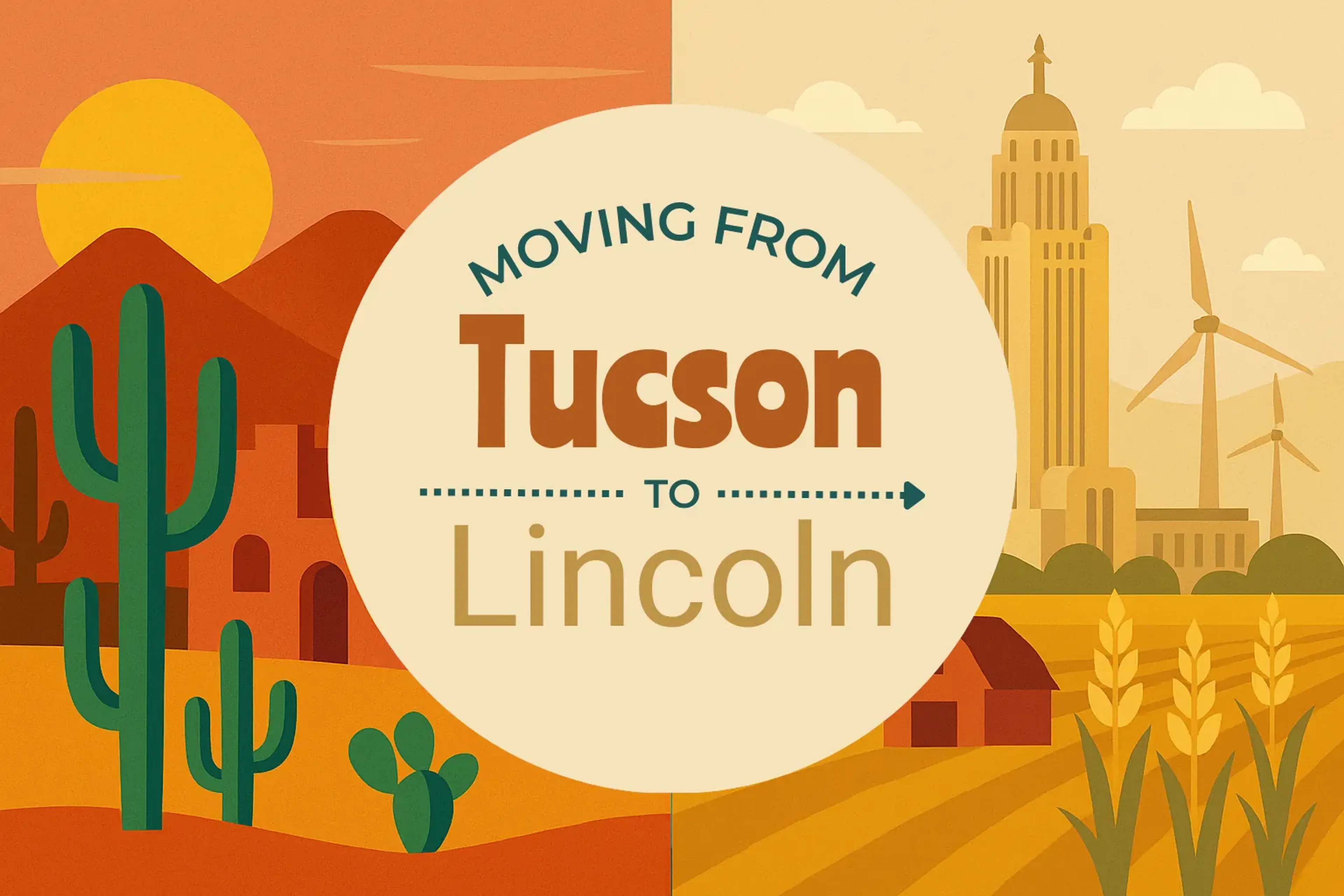 Side-by-side comparison of Tucson to Lincoln moving companies