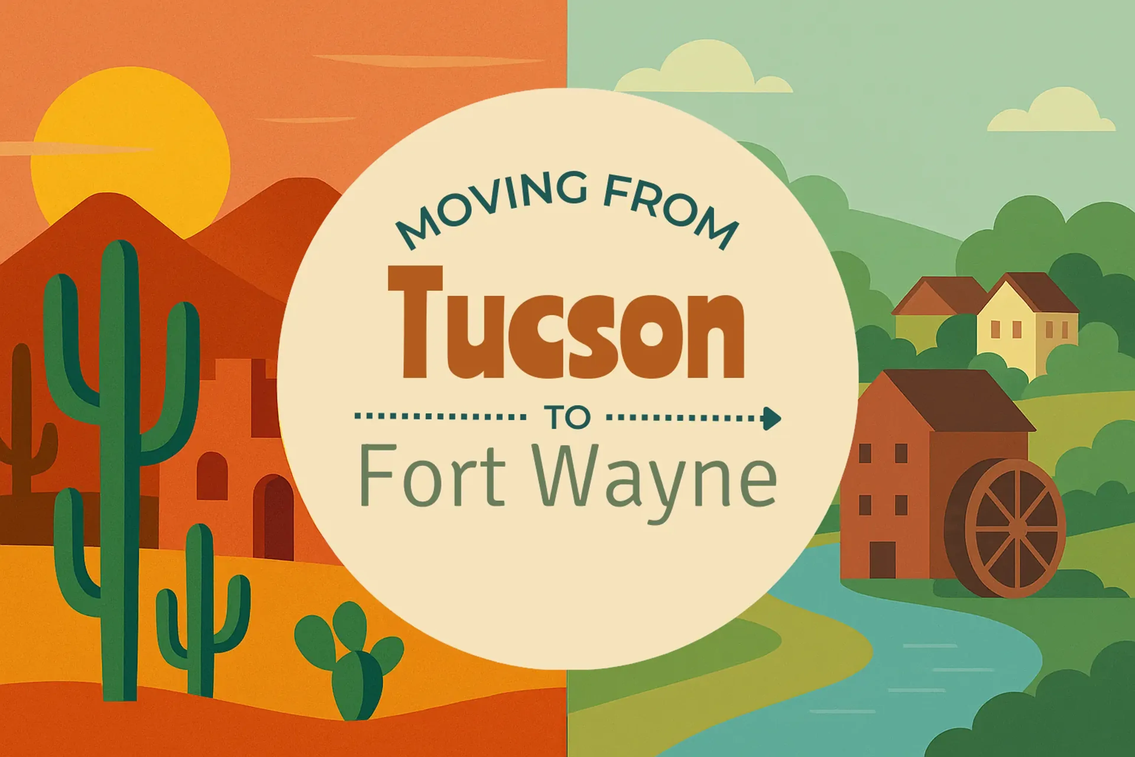 Side-by-side comparison of Tucson to Fort Wayne moving companies