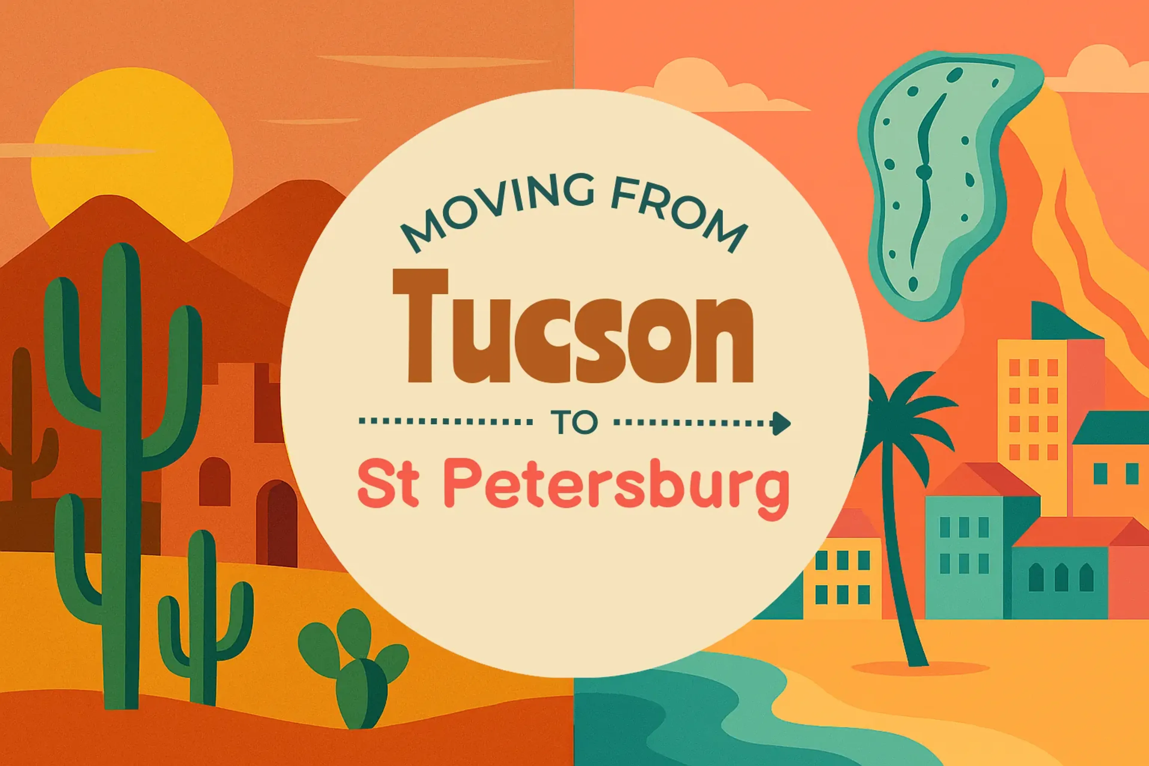 Side-by-side comparison of Tucson to St. Petersburg moving companies