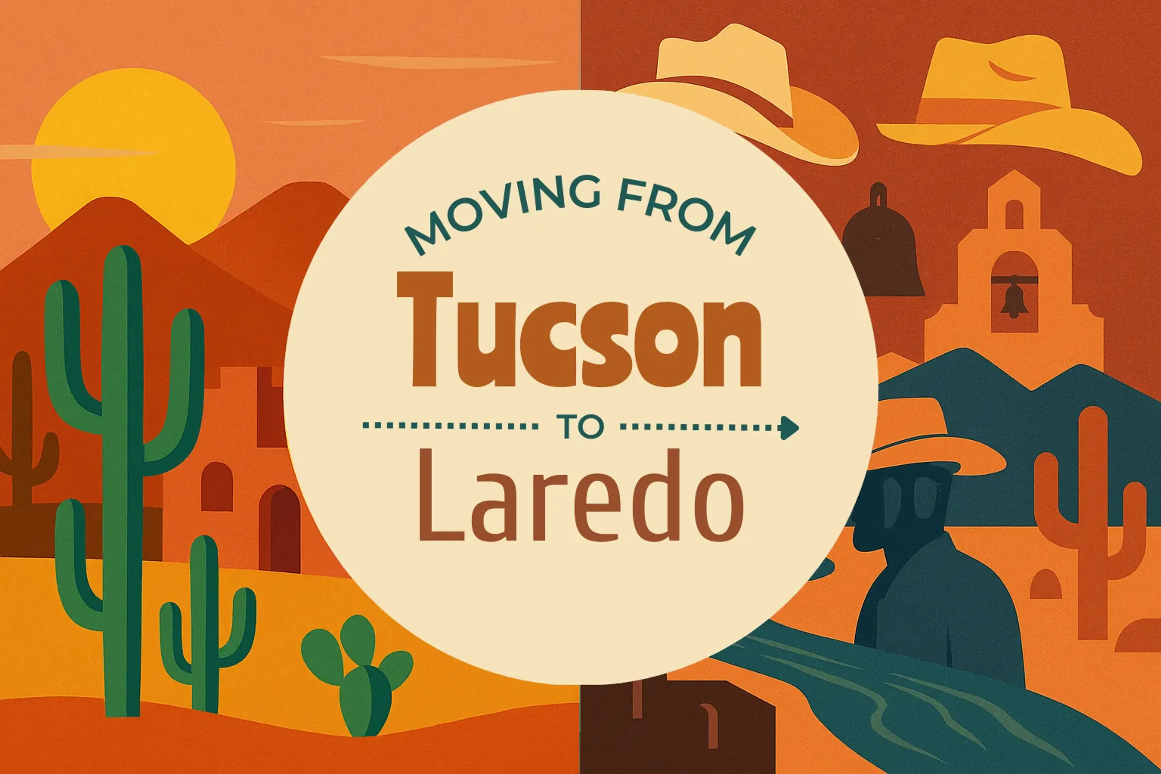 Side-by-side comparison of Tucson to Laredo moving companies