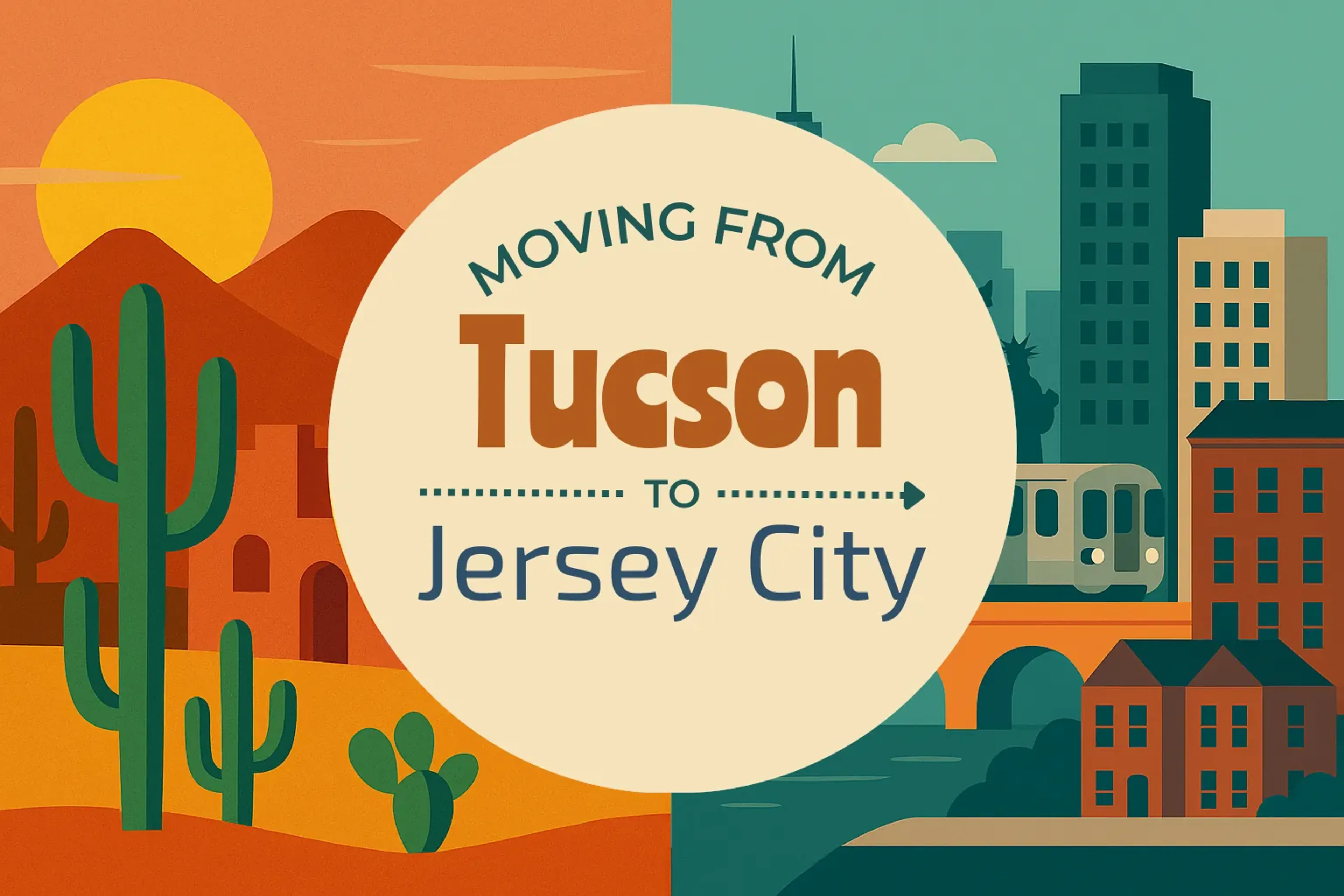 Side-by-side comparison of Tucson to Jersey City moving companies
