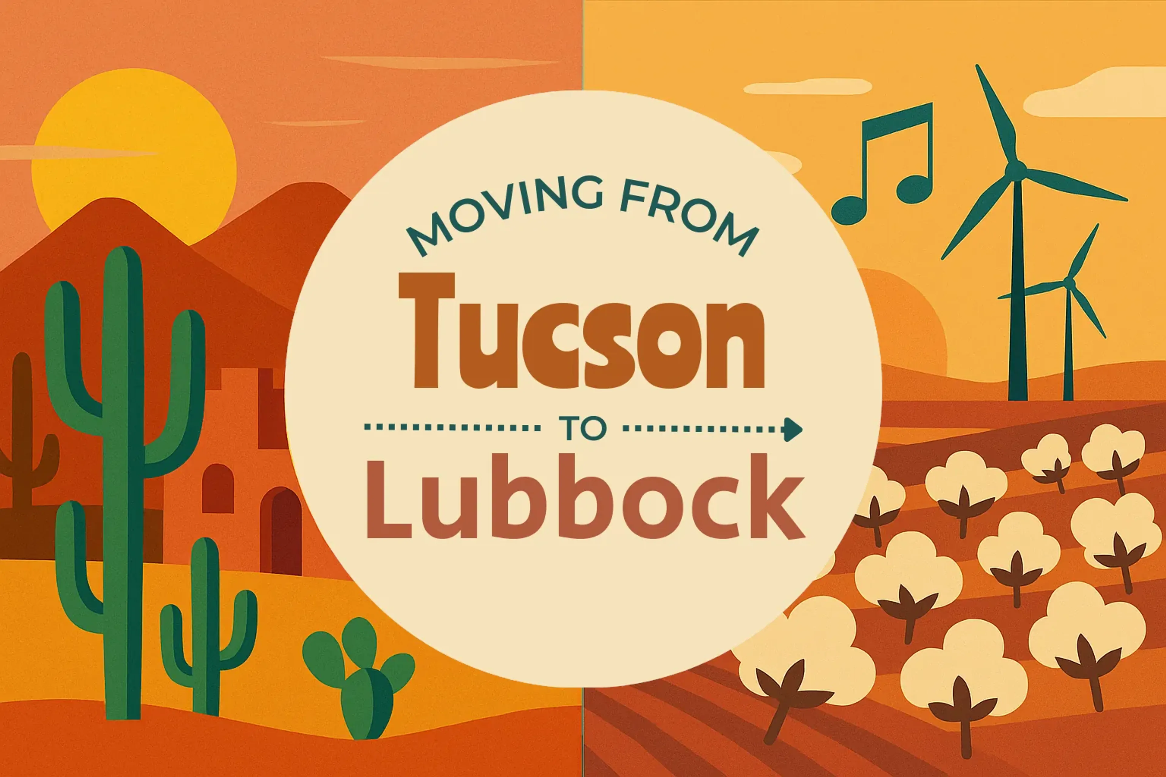 Side-by-side comparison of Tucson to Lubbock moving companies