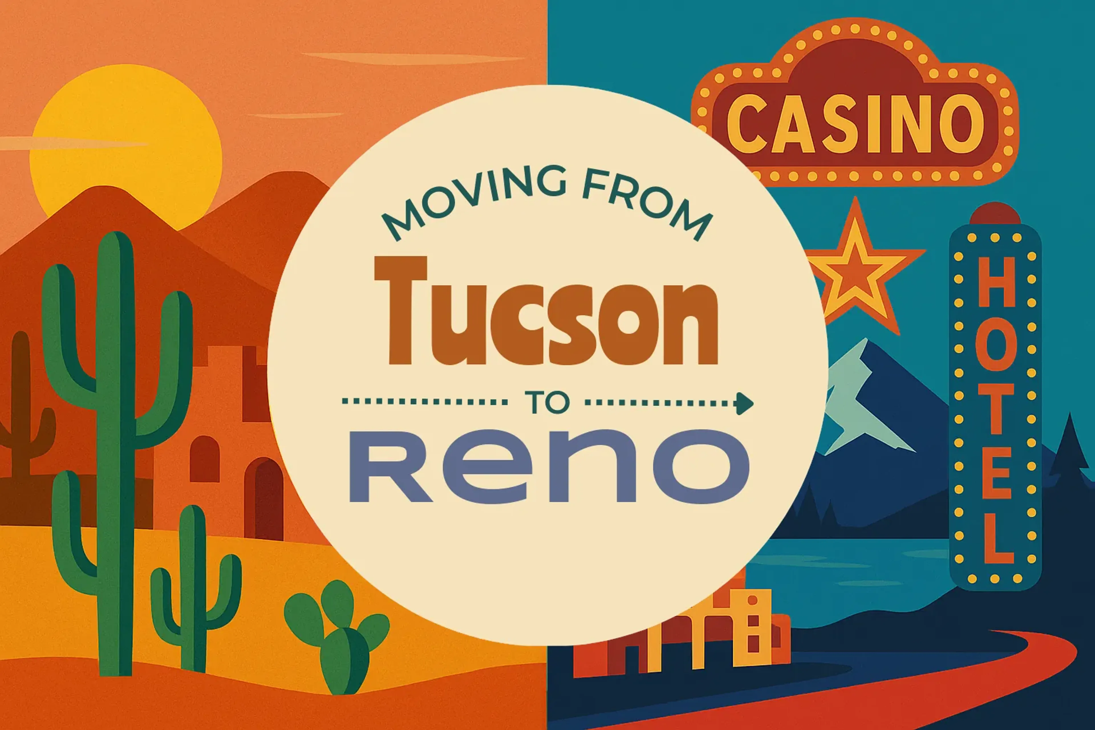 Side-by-side comparison of Tucson to Reno moving companies