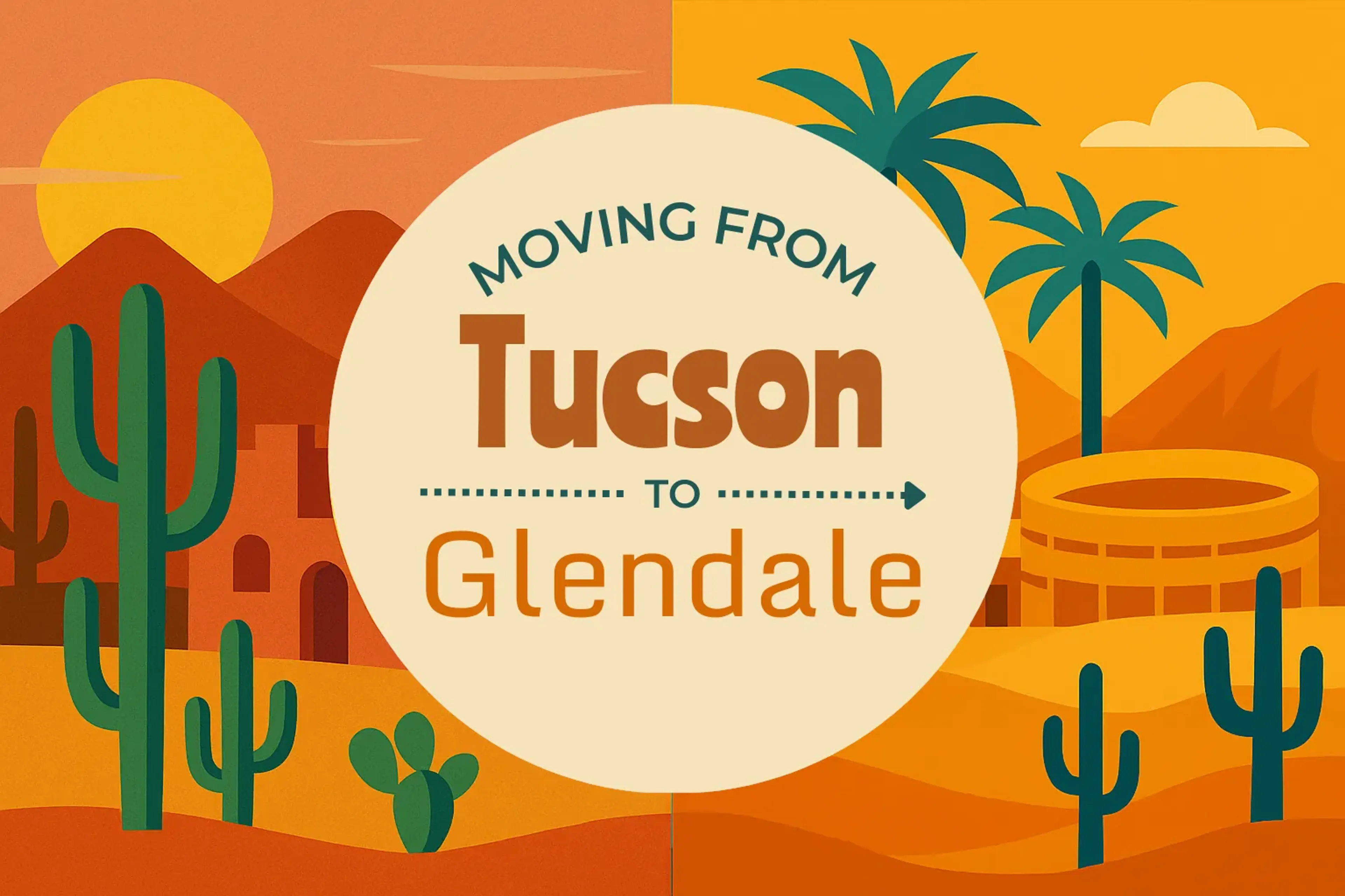 Side-by-side comparison of Tucson to Glendale moving companies
