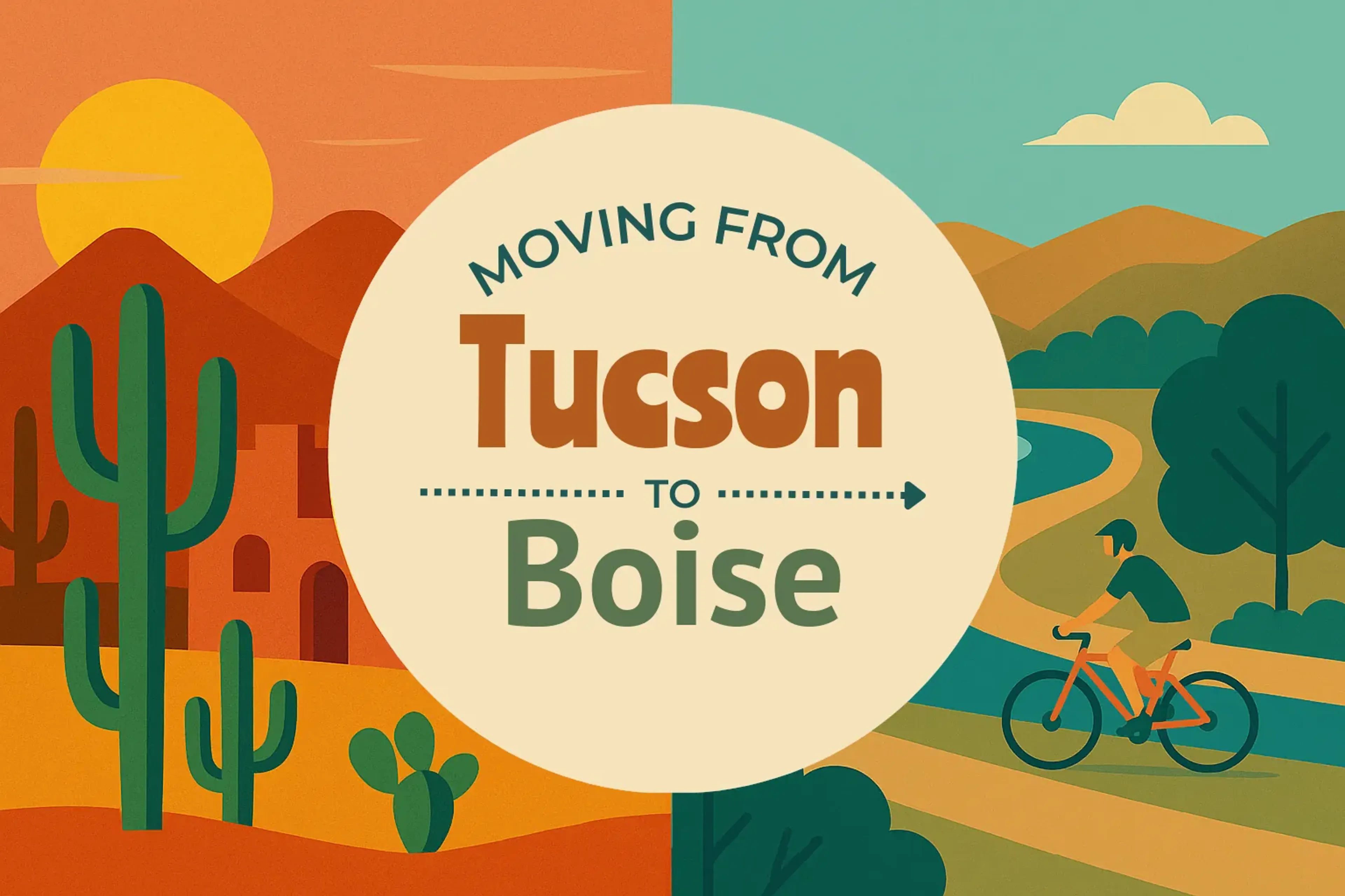 Side-by-side comparison of Tucson to Boise moving companies