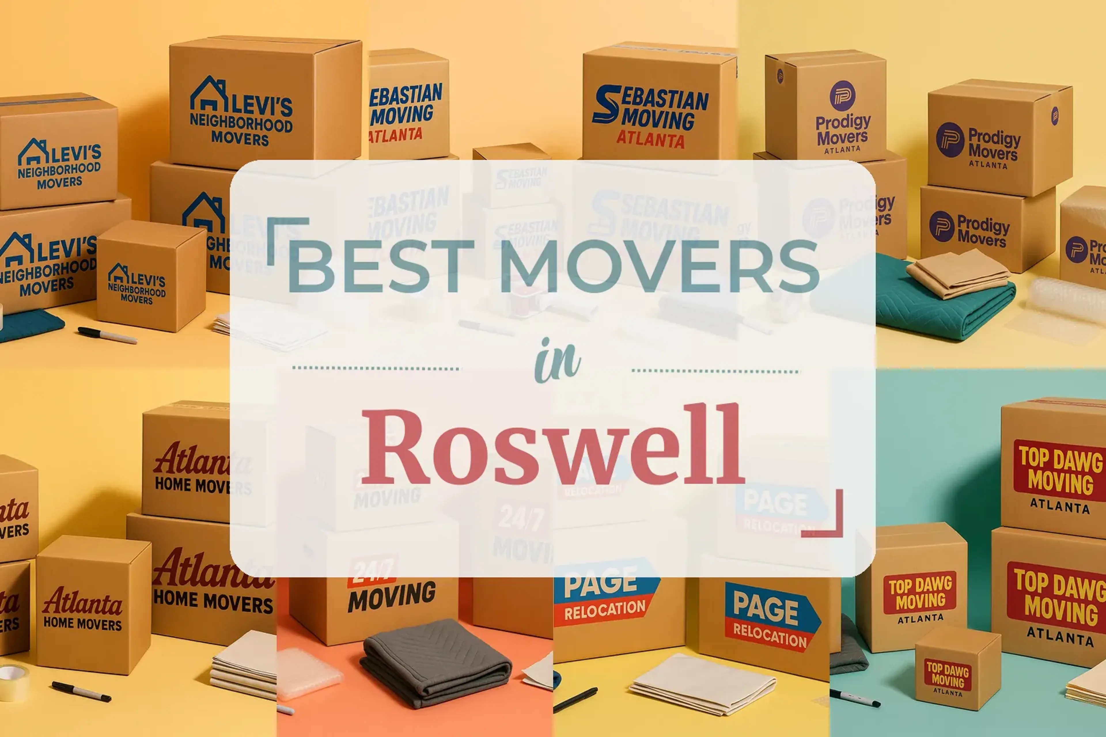 Side-by-side comparison of Roswell moving companies