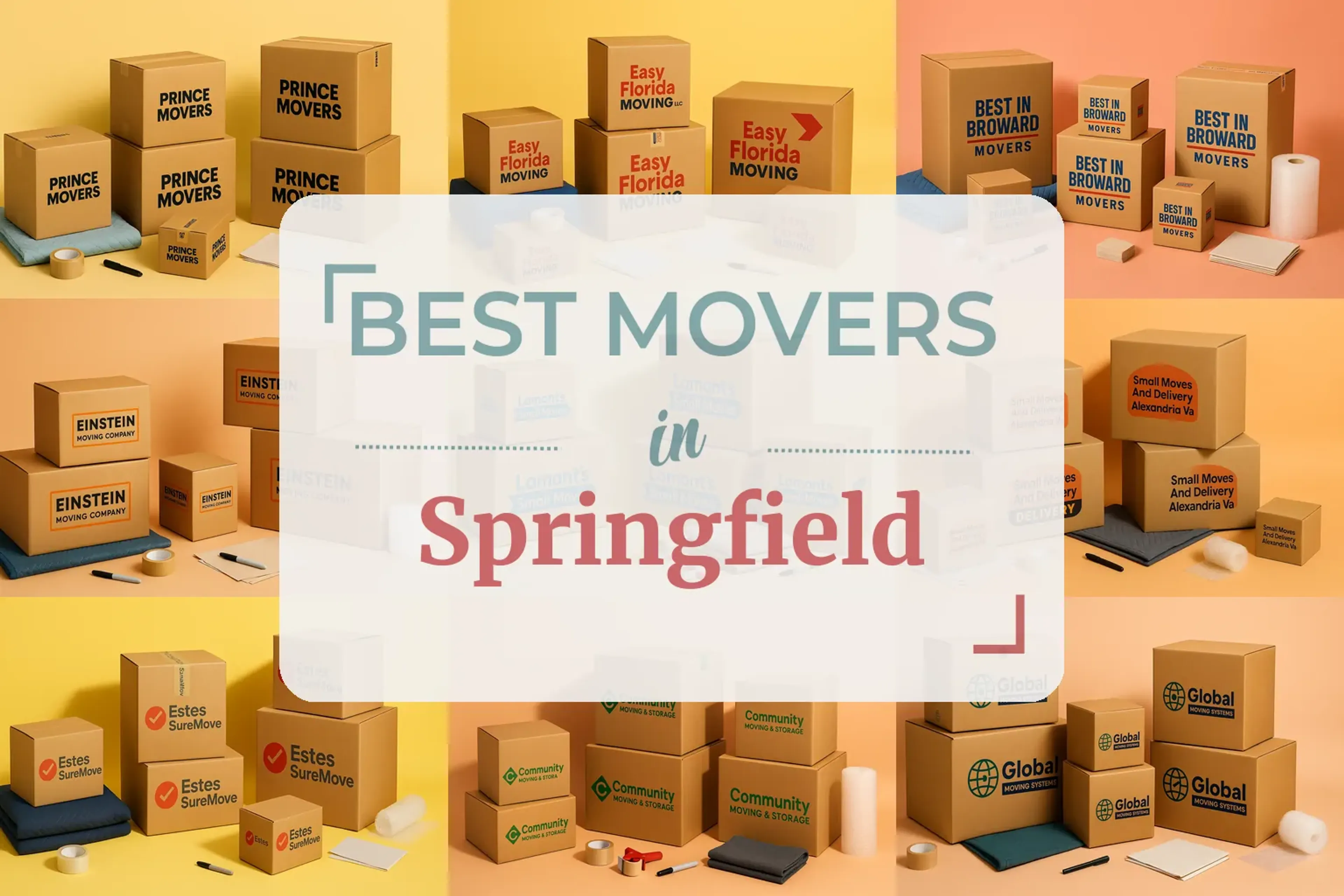 Side-by-side comparison of Springfield moving companies
