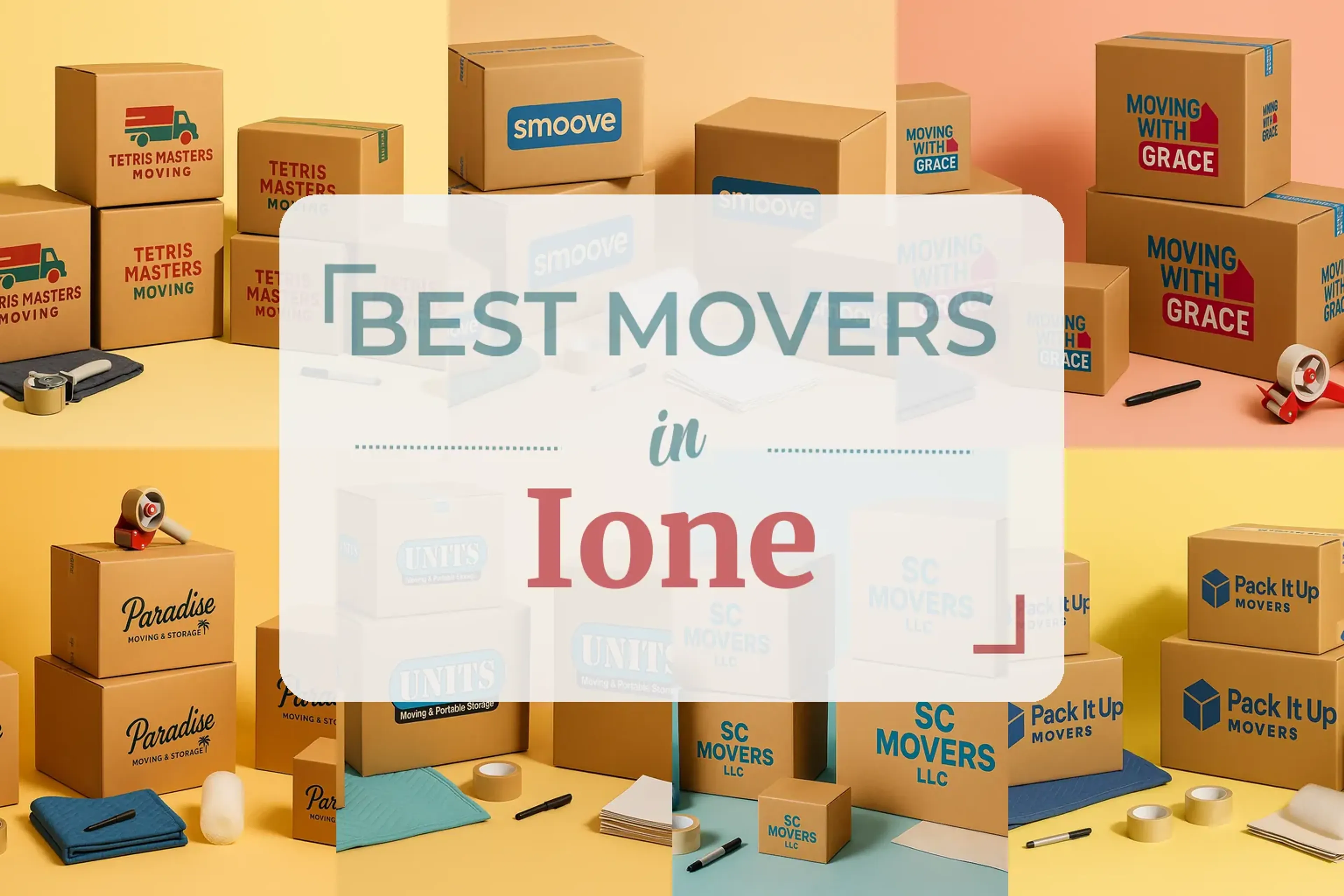 Side-by-side comparison of Ione moving companies
