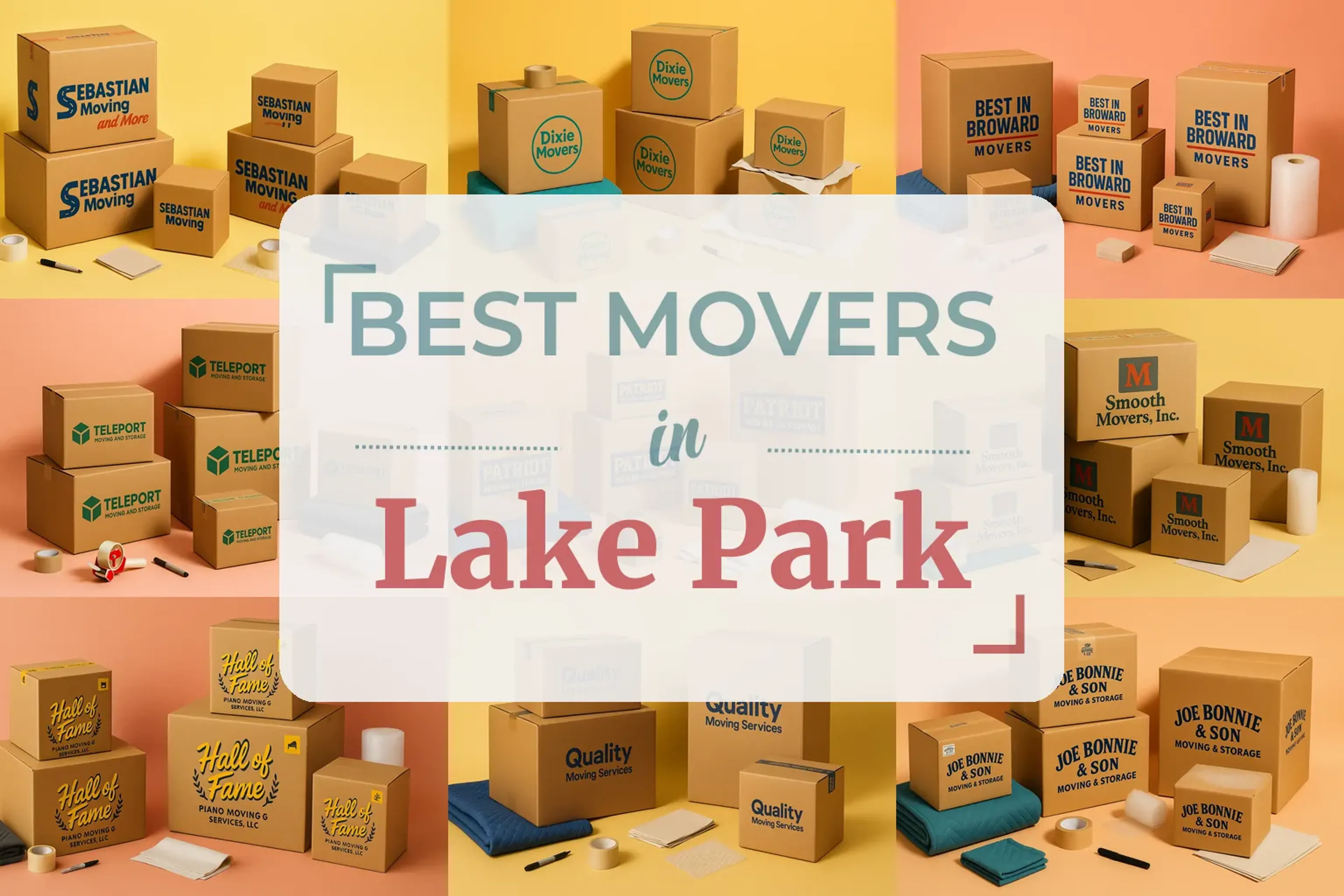 Side-by-side comparison of Lake Park moving companies