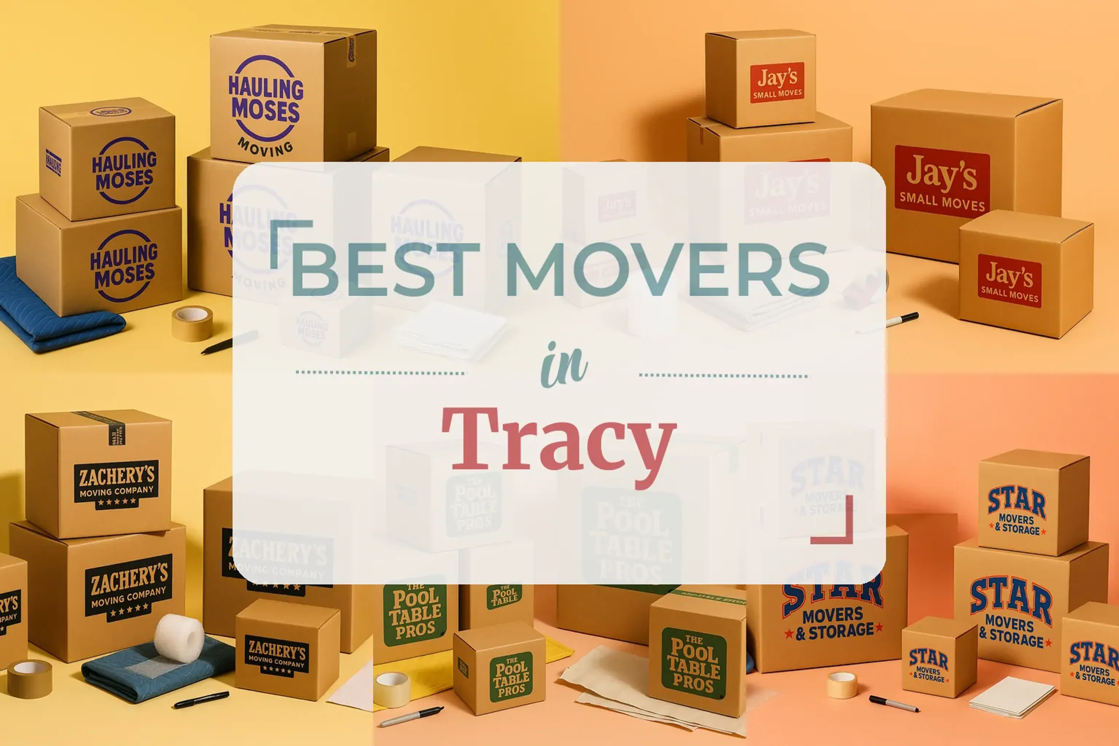 Side-by-side comparison of Tracy moving companies