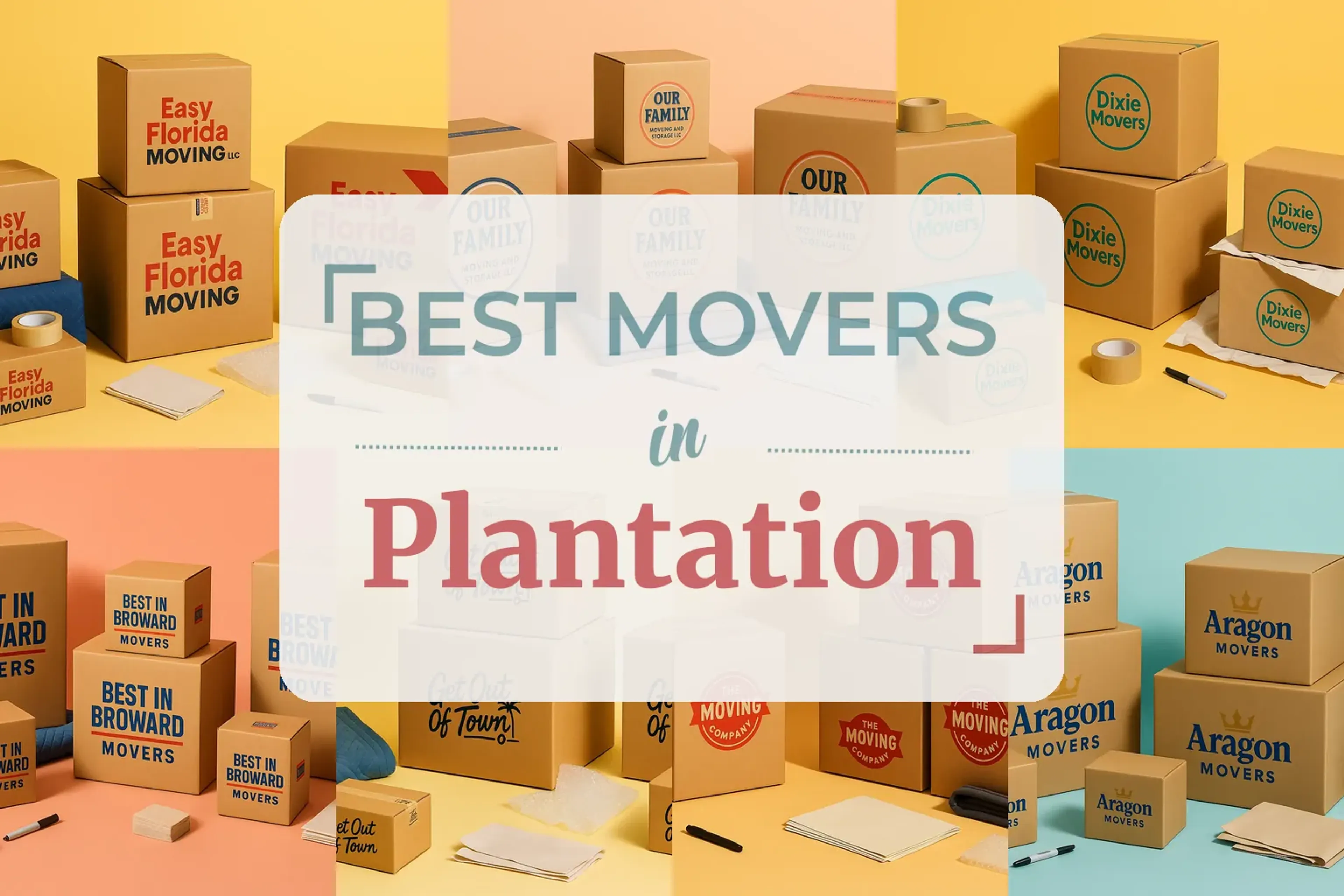 Side-by-side comparison of Plantation moving companies
