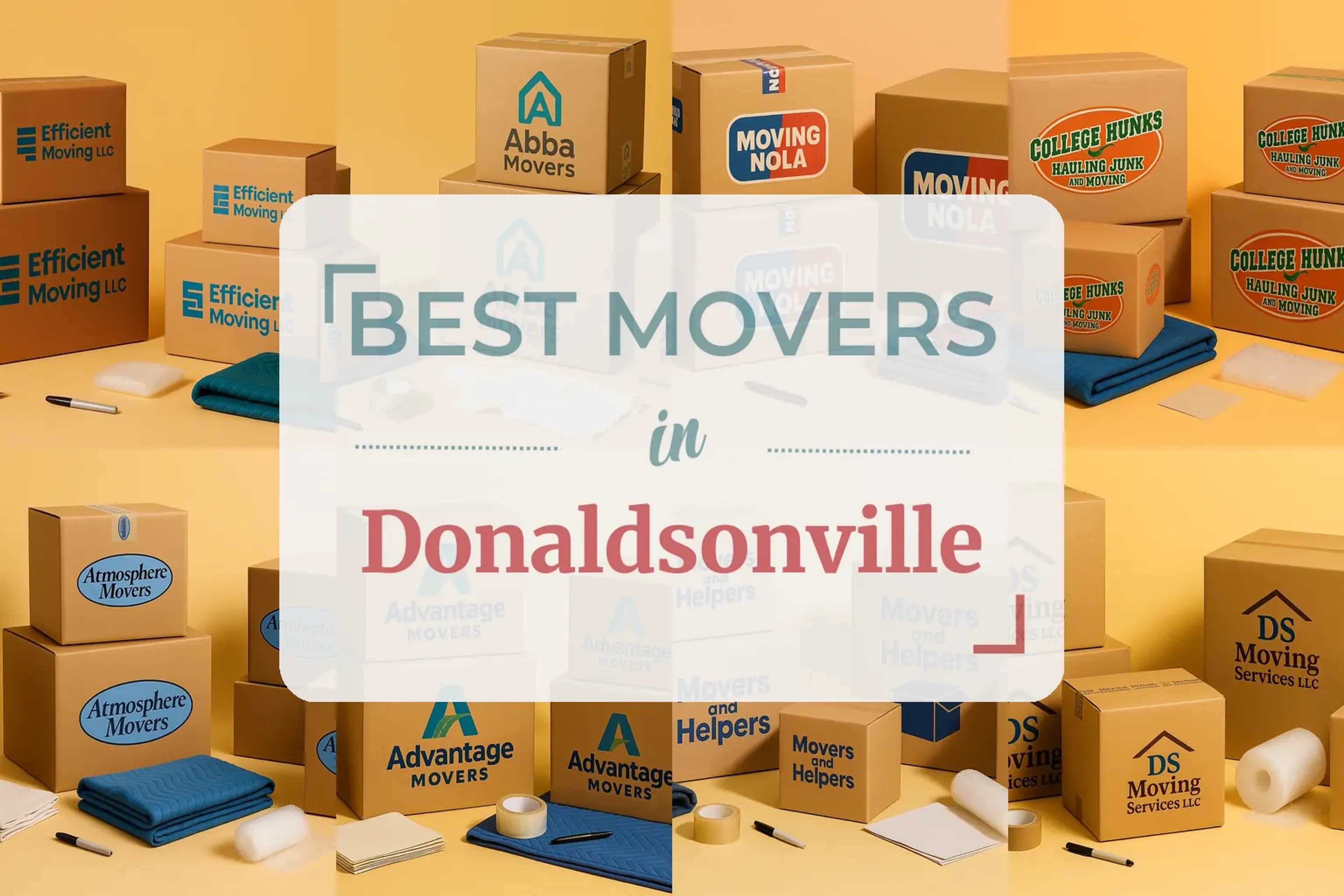 Side-by-side comparison of Donaldsonville moving companies
