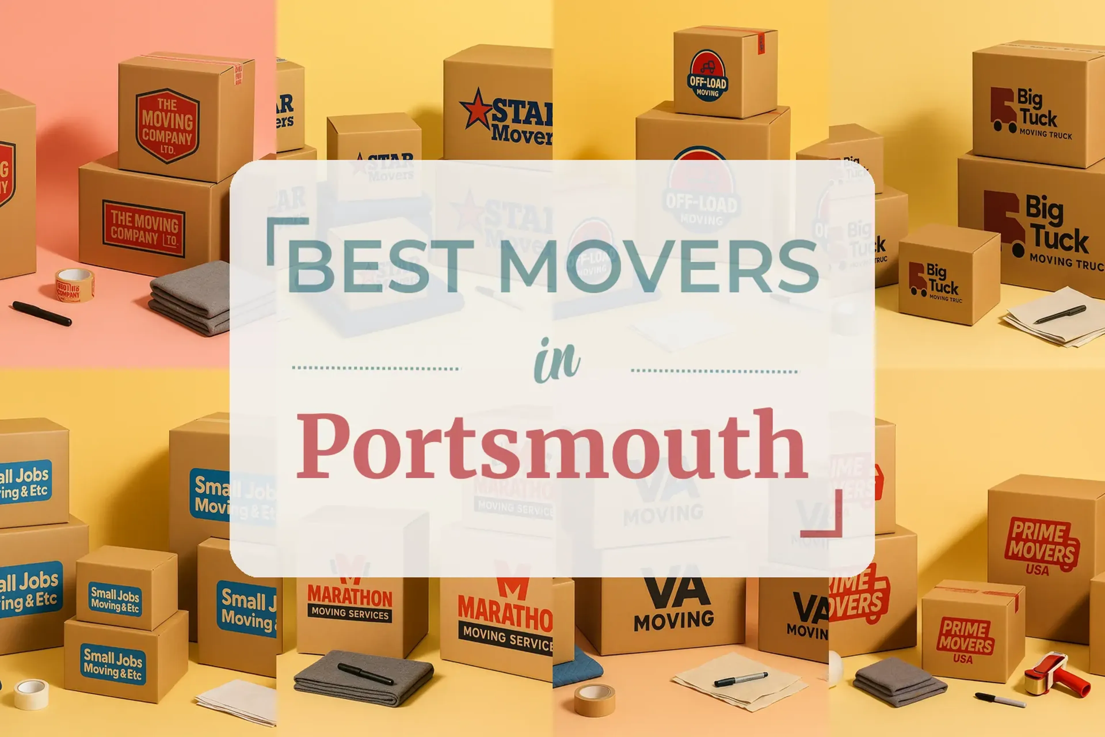 Side-by-side comparison of Portsmouth moving companies