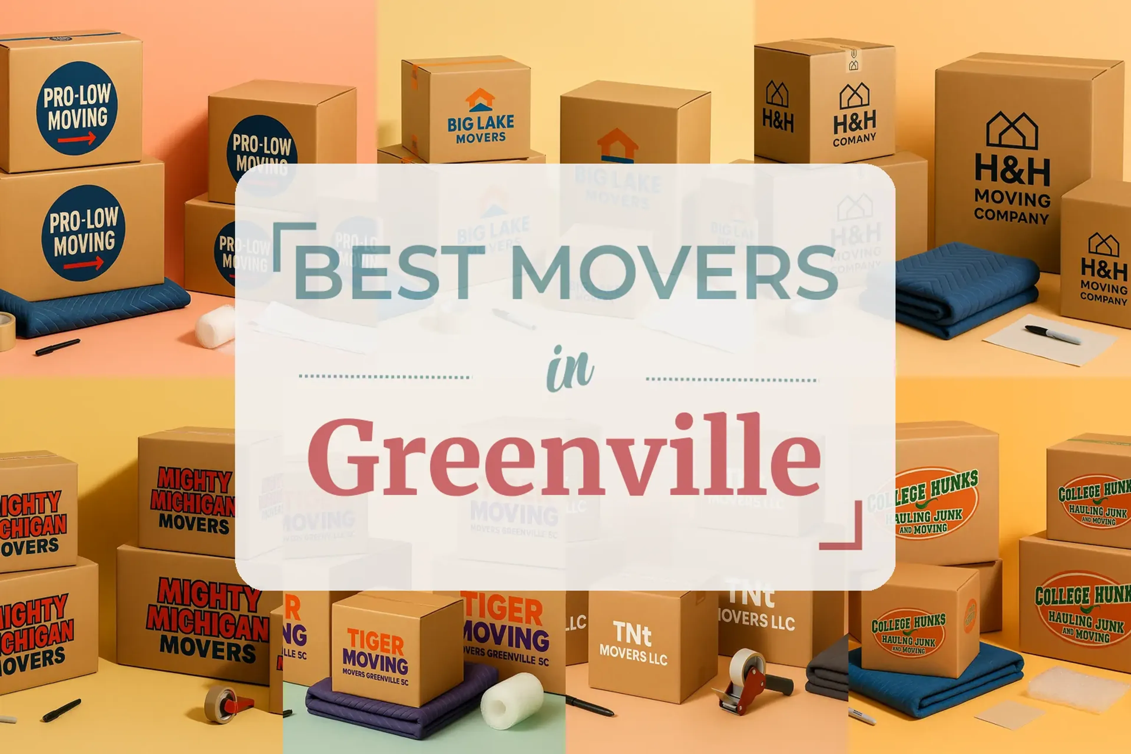 Side-by-side comparison of Greenville moving companies