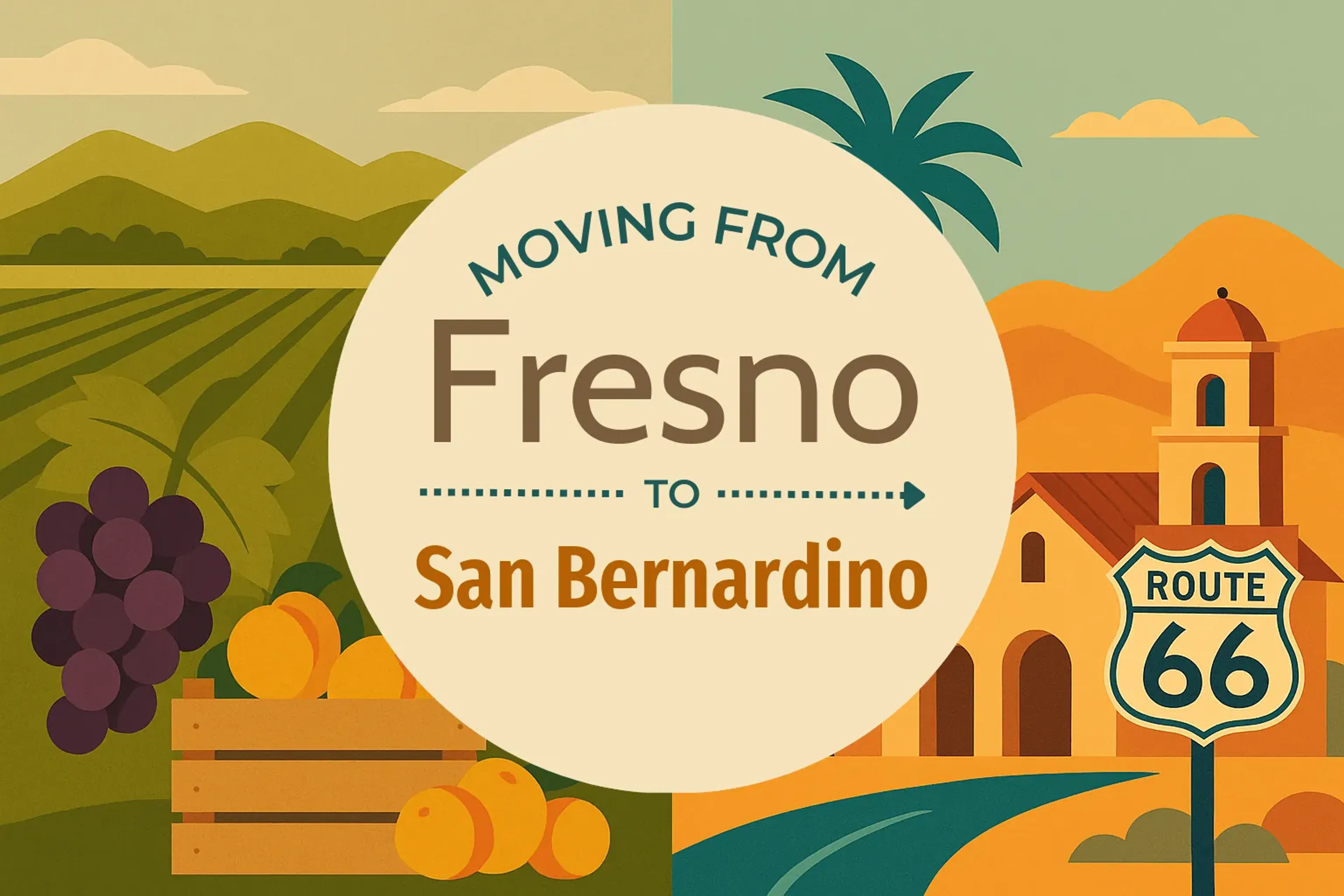 Side-by-side comparison of Fresno to San Bernardino moving companies