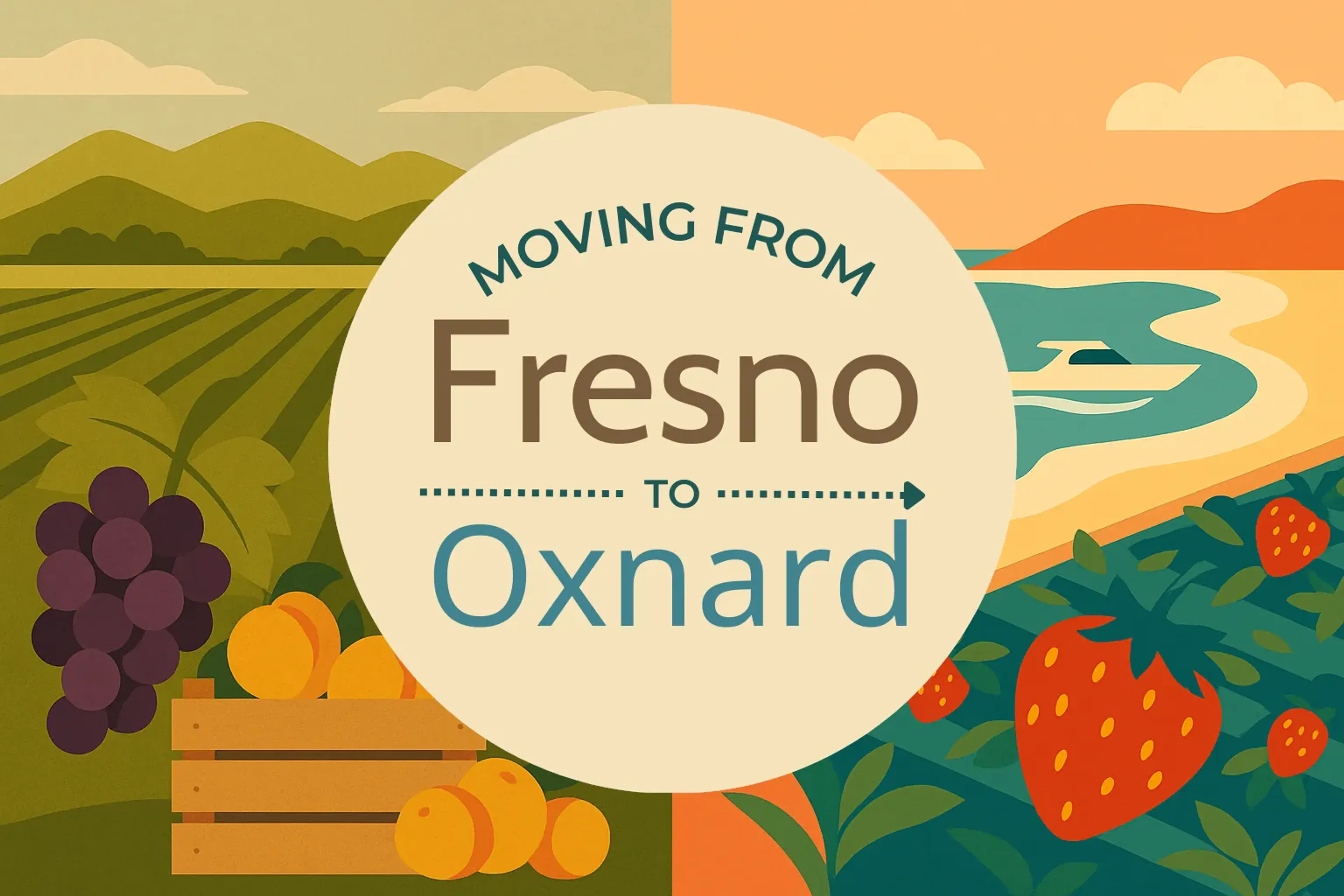 Side-by-side comparison of Fresno to Oxnard moving companies