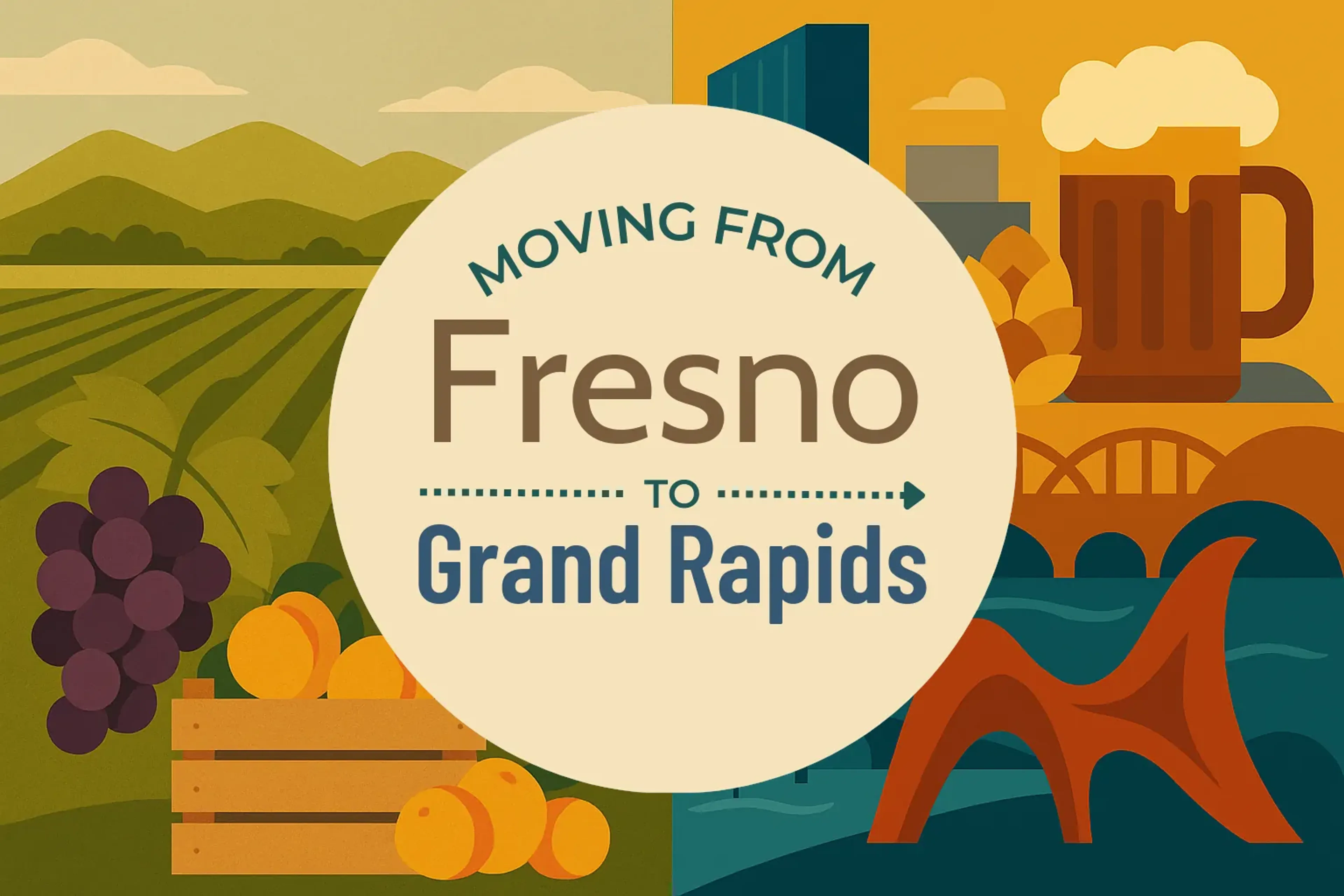 Side-by-side comparison of Fresno to Grand Rapids moving companies