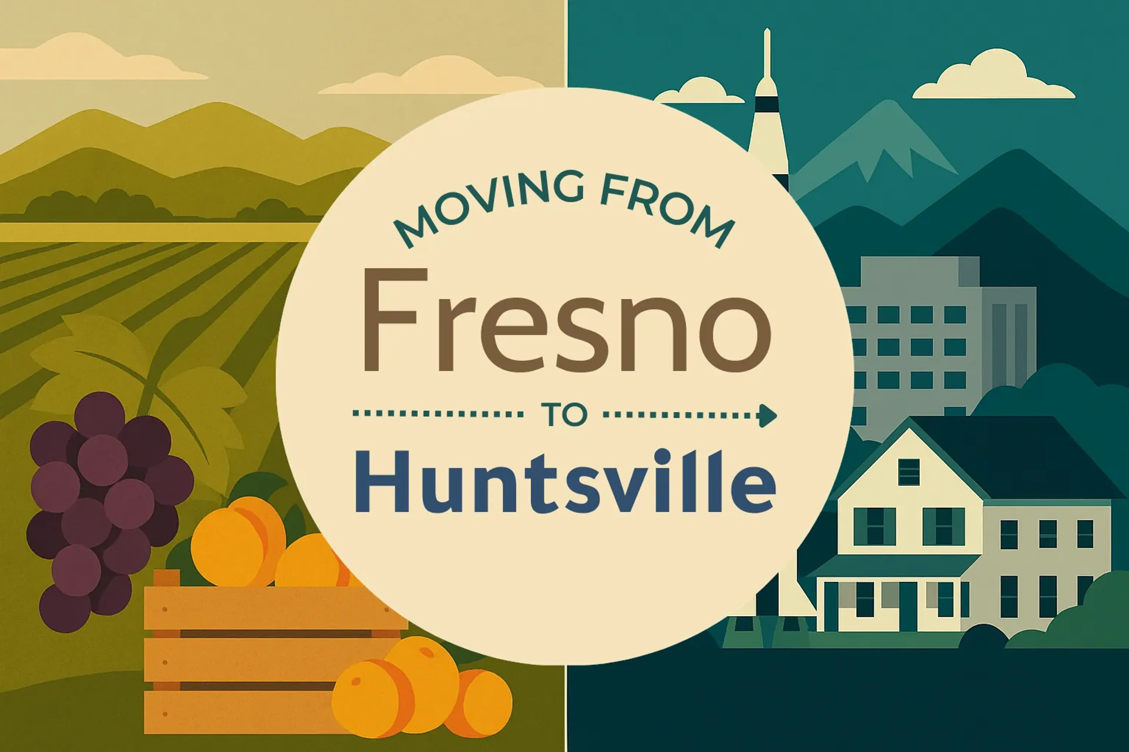 Side-by-side comparison of Fresno to Huntsville moving companies